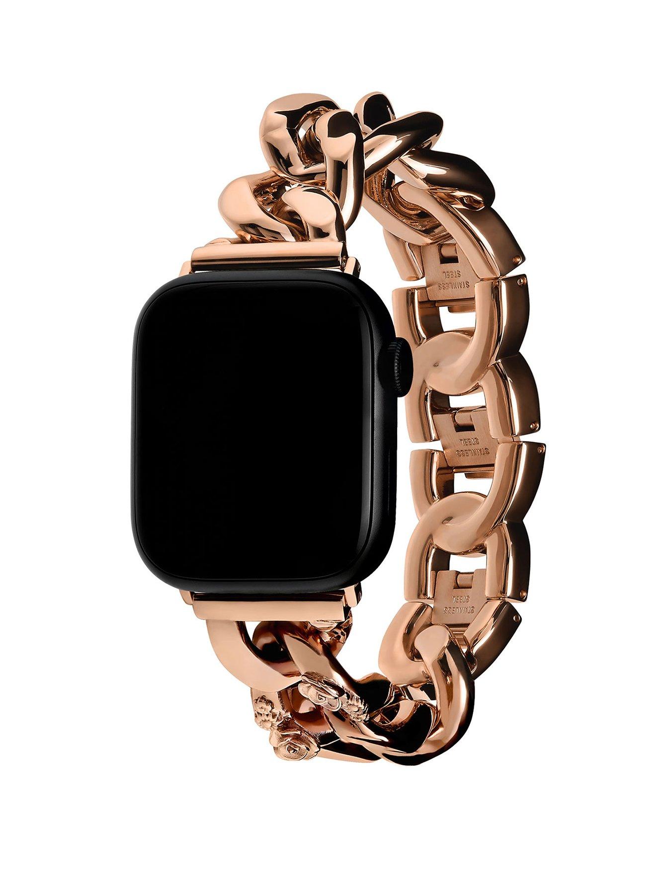 Rose gold chain on sale apple watch band