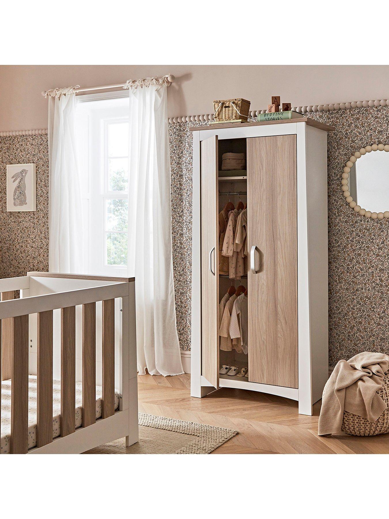 Image 5 of 7 of CuddleCo Ada 3 Piece Nursery Furniture Set - White and Ash