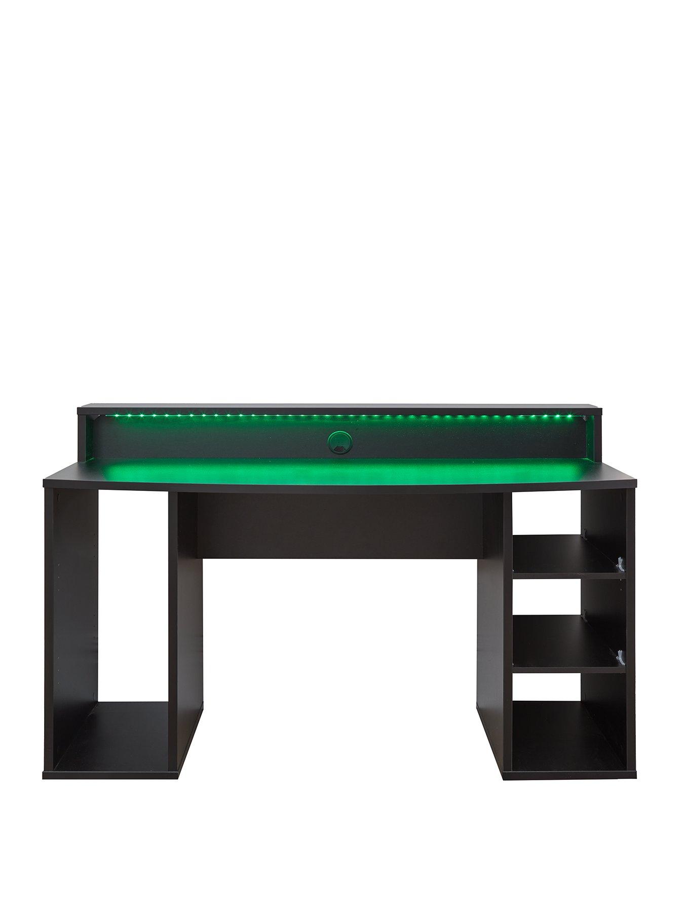 Image 2 of 6 of Very Home Ayo Compact Gaming Desk with Colour Changing LEDs&nbsp;- FSC&reg; Certified<br />&nbsp;
