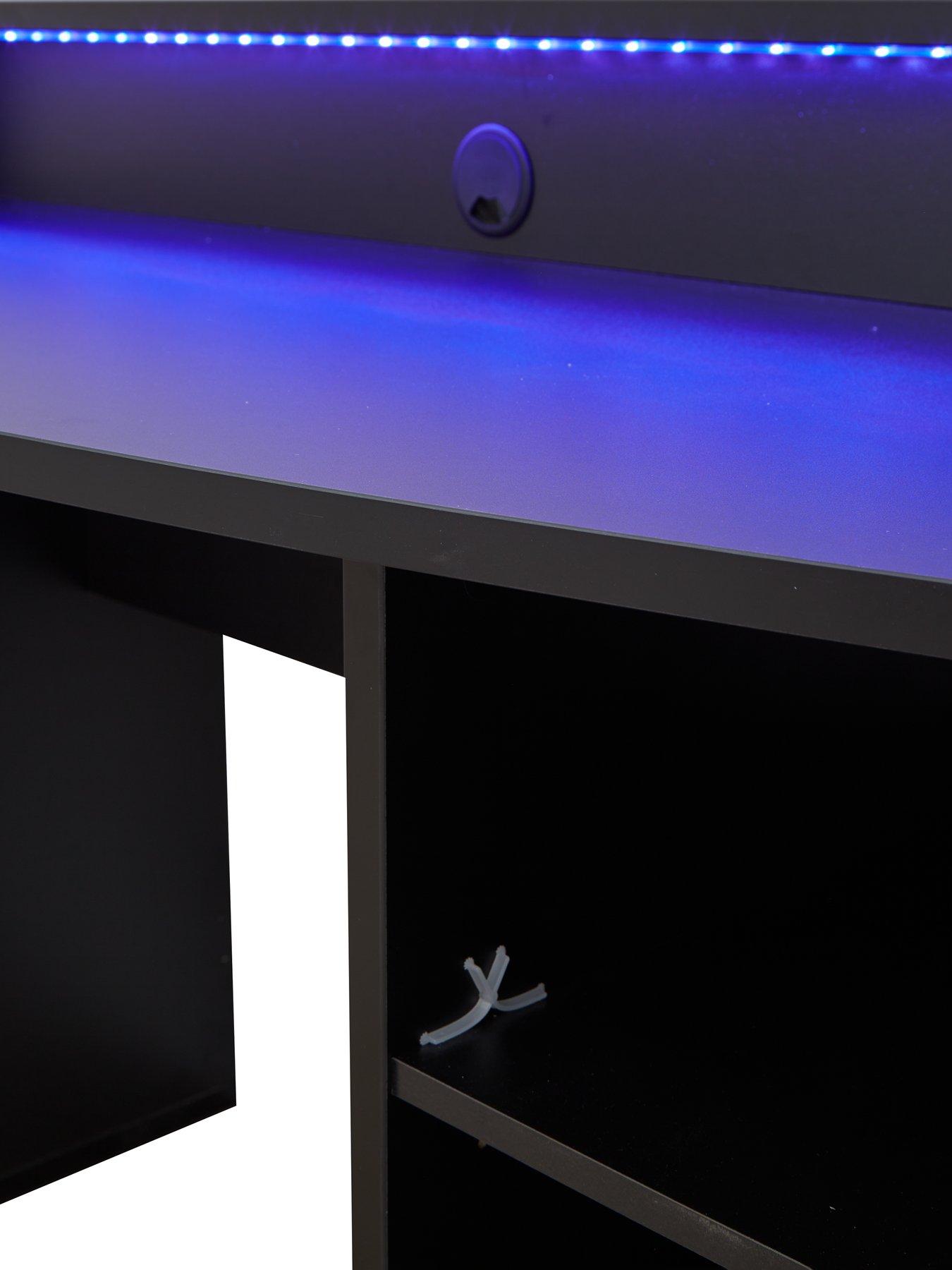 Image 5 of 6 of Very Home Ayo Compact Gaming Desk with Colour Changing LEDs&nbsp;- FSC&reg; Certified<br />&nbsp;