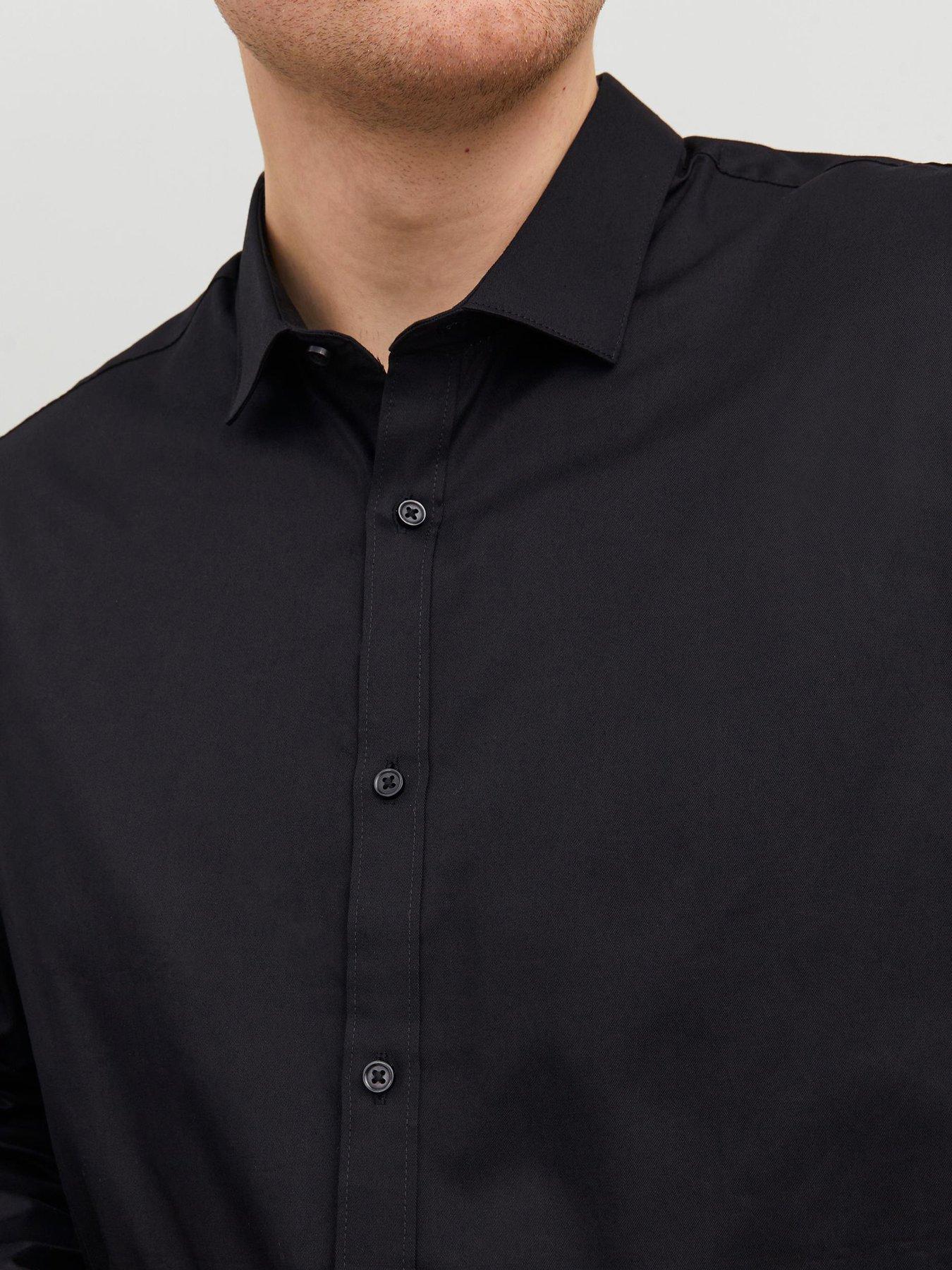 Image 5 of 5 of Jack & Jones Big &amp; Tall Cardiff Shirt - Black