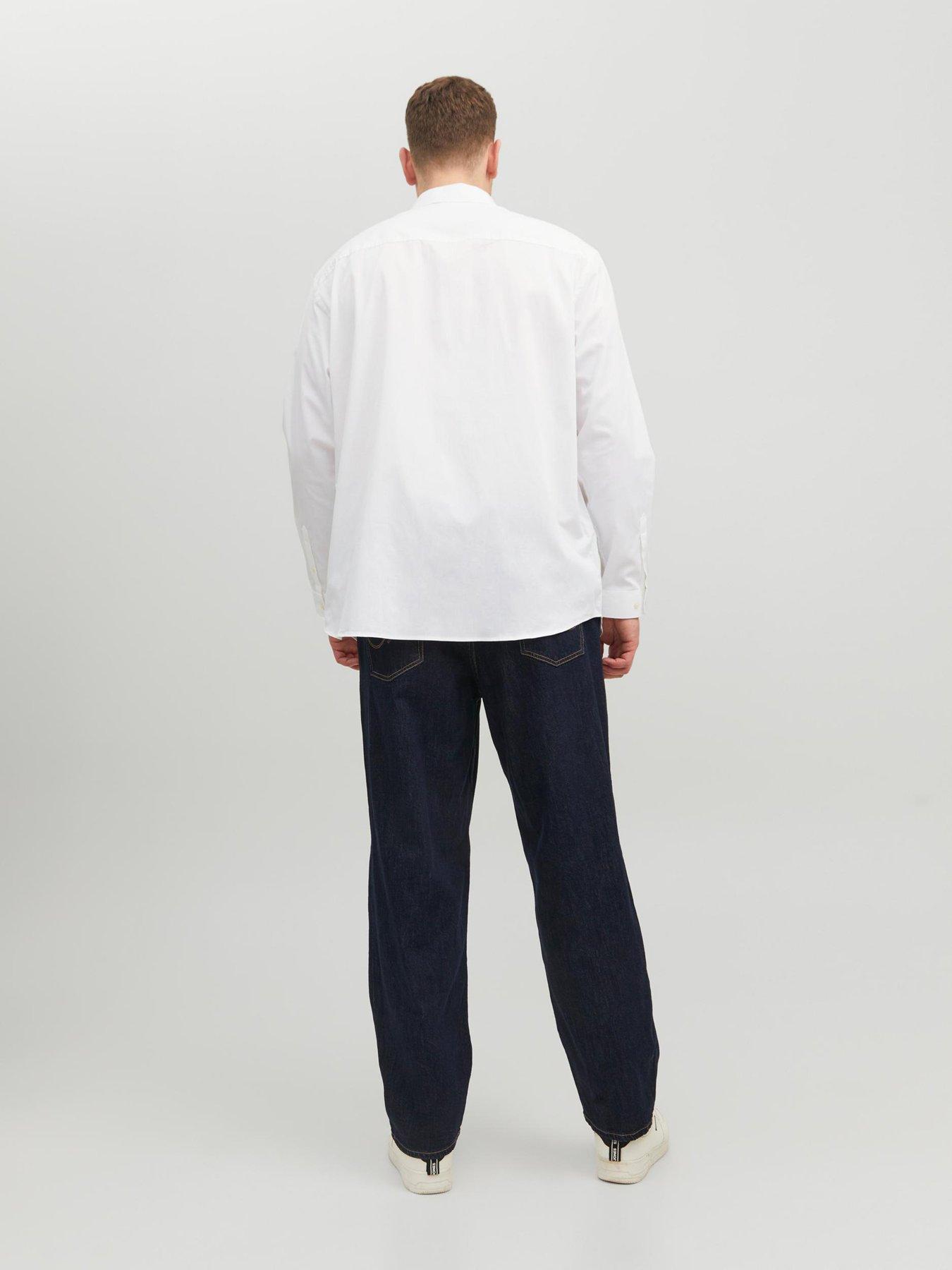 Image 2 of 5 of Jack & Jones Big &amp;Tall Cardiff Shirt - White