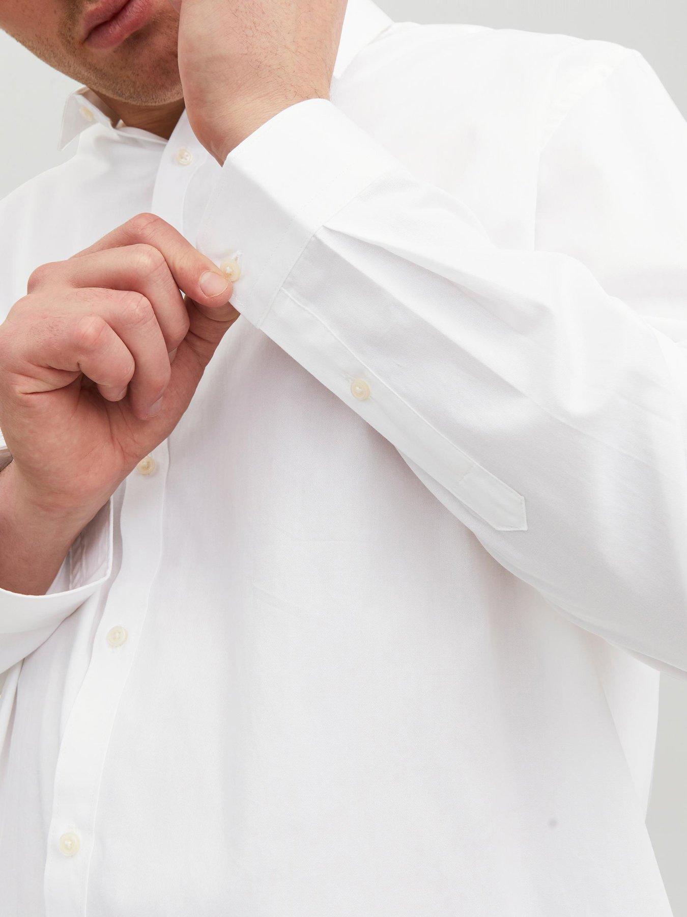 Image 4 of 5 of Jack & Jones Big &amp;Tall Cardiff Shirt - White