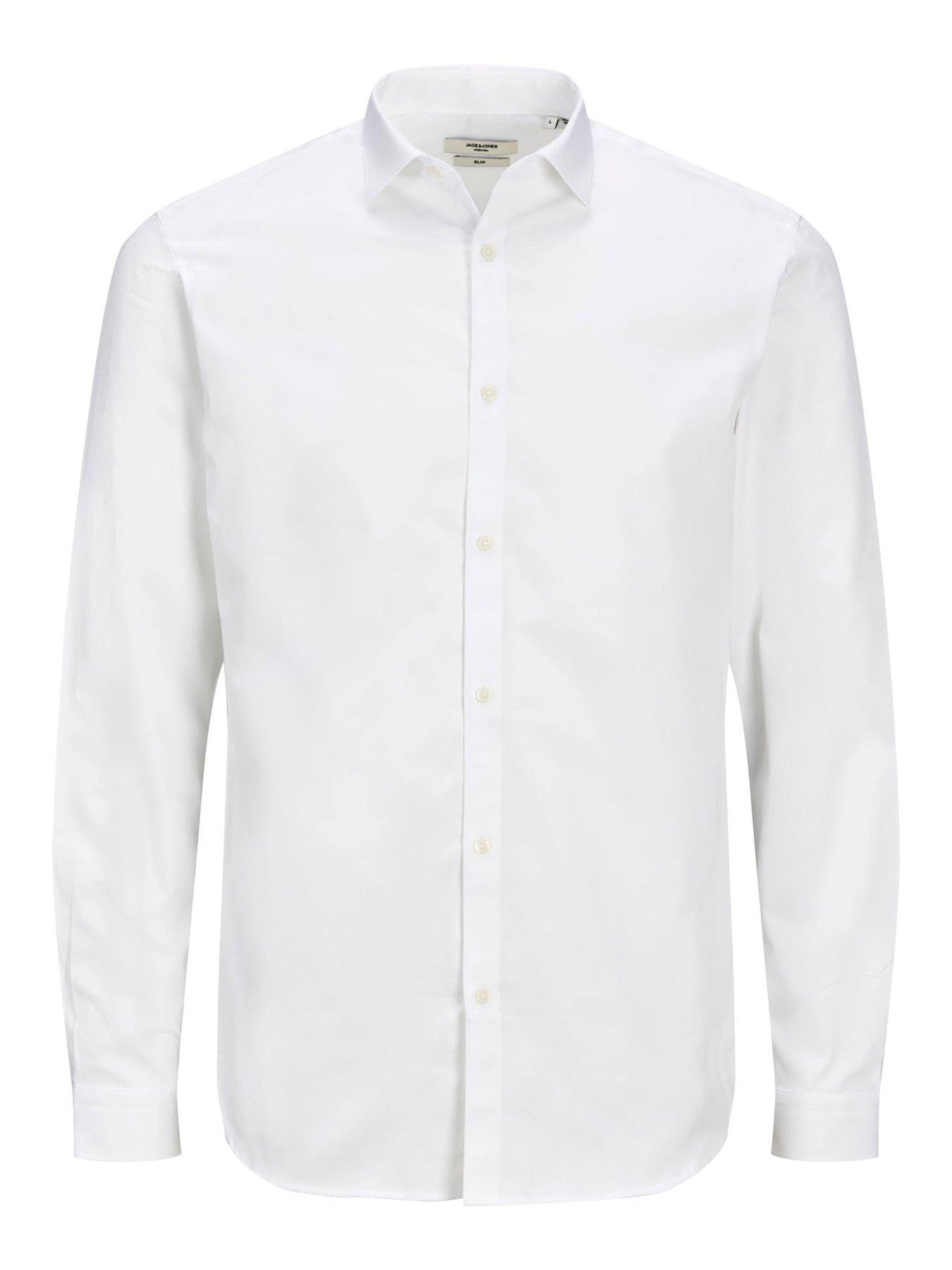 Image 5 of 5 of Jack & Jones Big &amp;Tall Cardiff Shirt - White