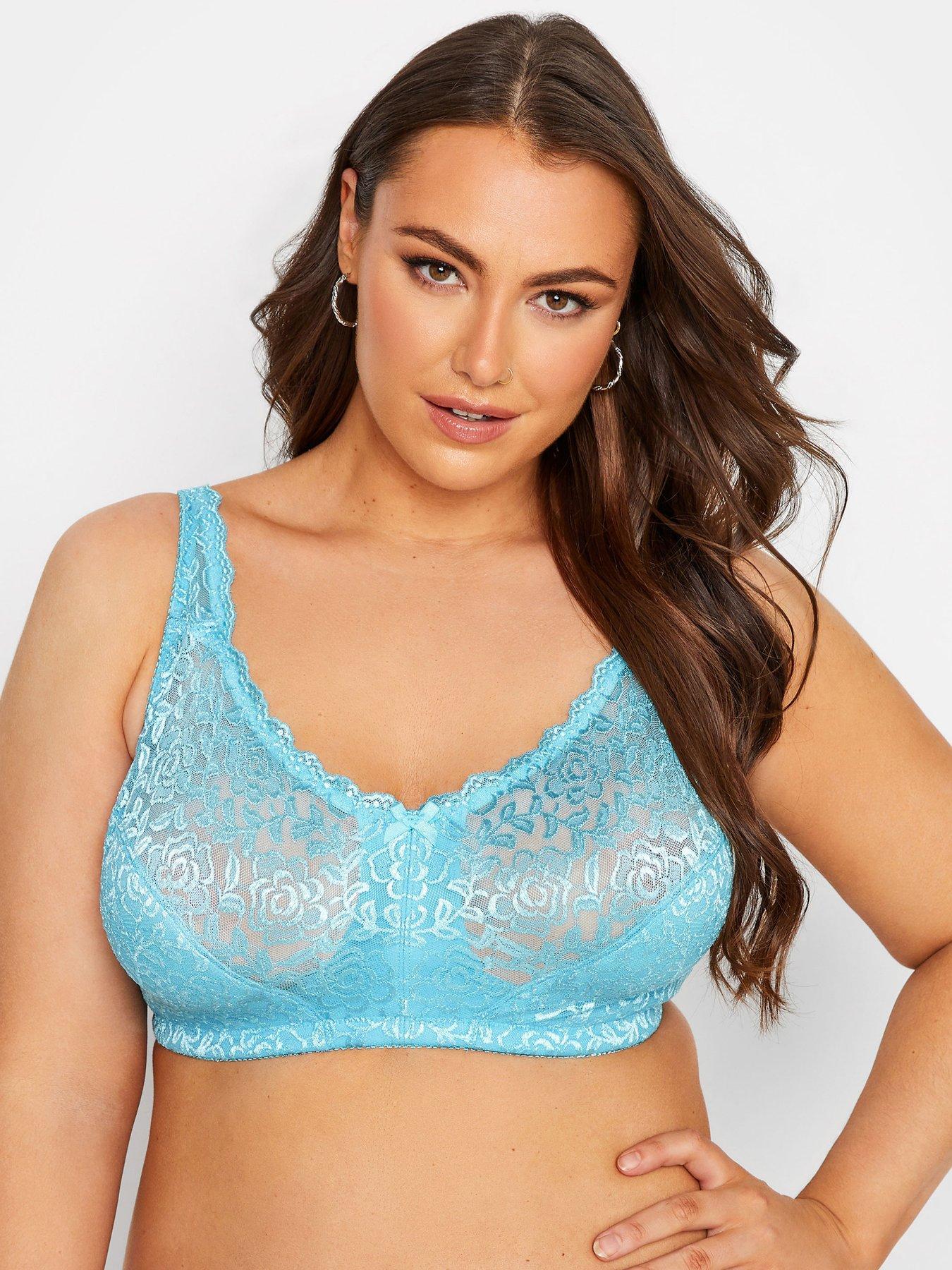 Yours Hi Shine Lace Non Wired Bra