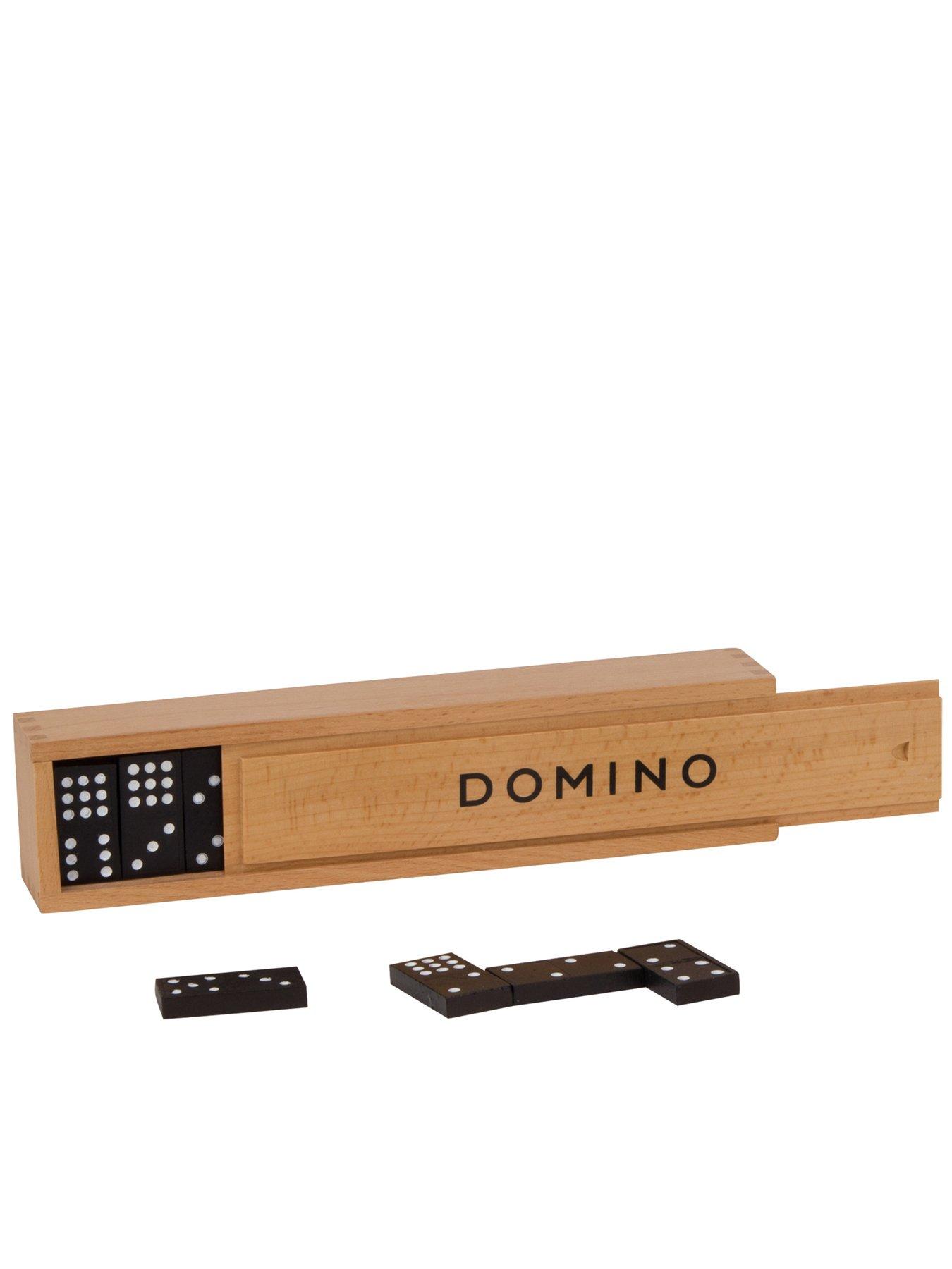 Image of  Goki Dominoes in Wooden Box - 55 Tiles