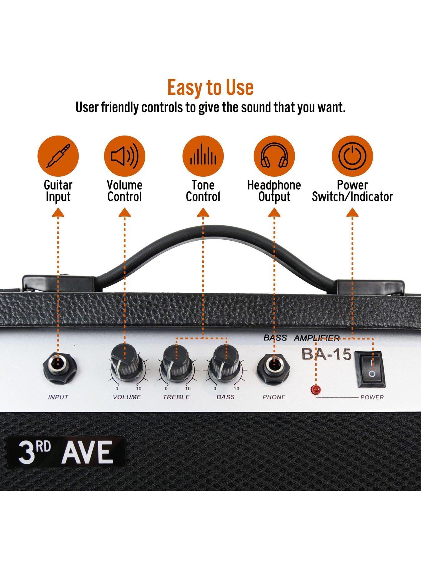 Image 3 of 6 of 3rd Avenue 3rd Avenue 15 Watt Bass Guitar Amplifier