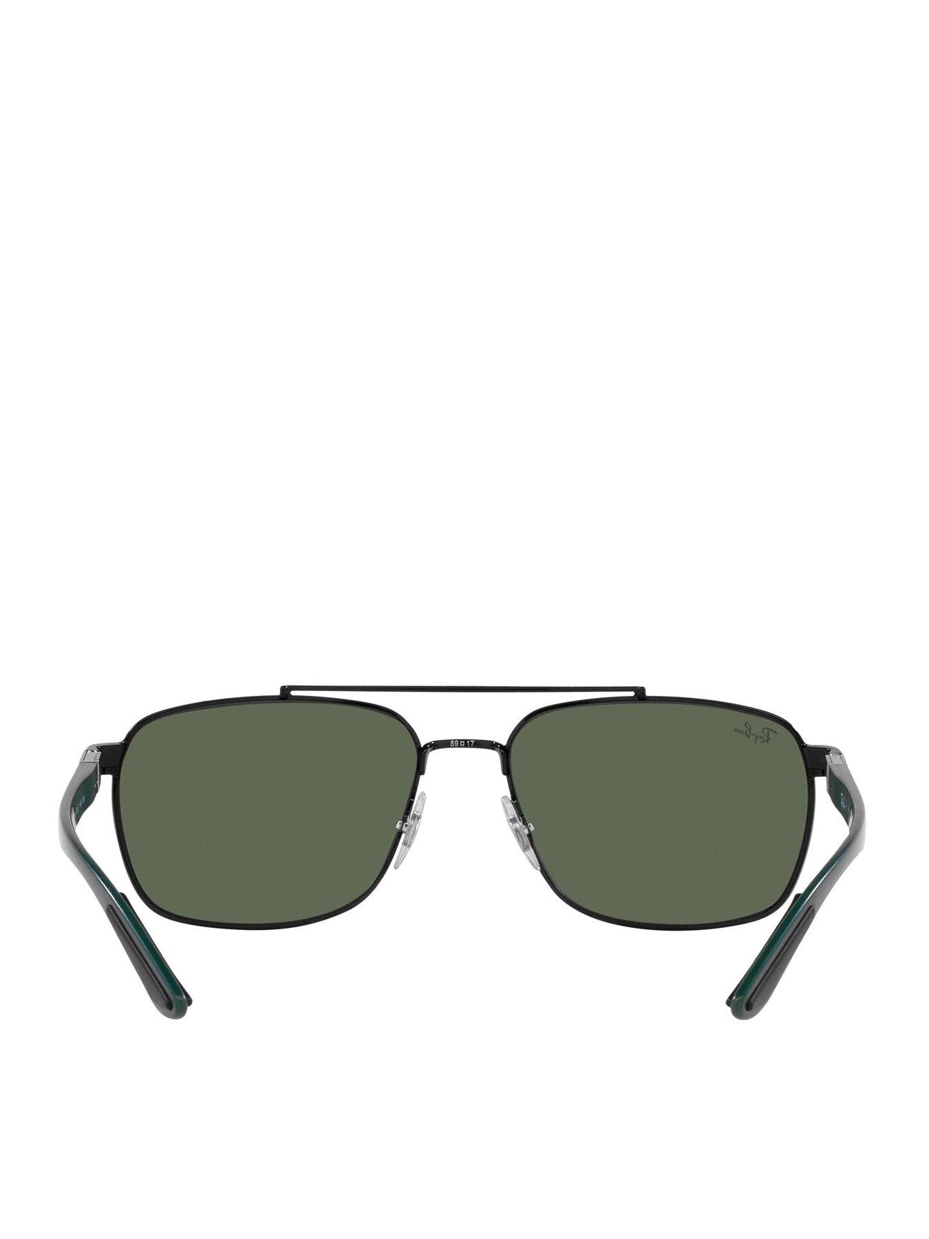 ray-ban-rectangle-aviator-sunglasses-blackoutfit