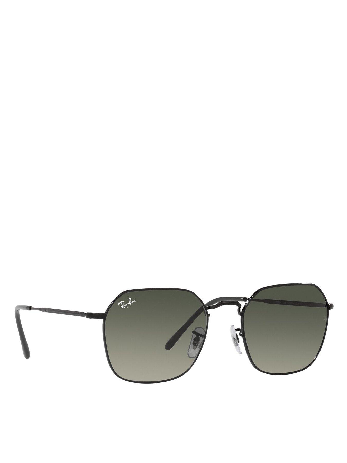 Image 1 of 4 of Ray-Ban Jim Hexagon Metal Frame Sunglasses - Black