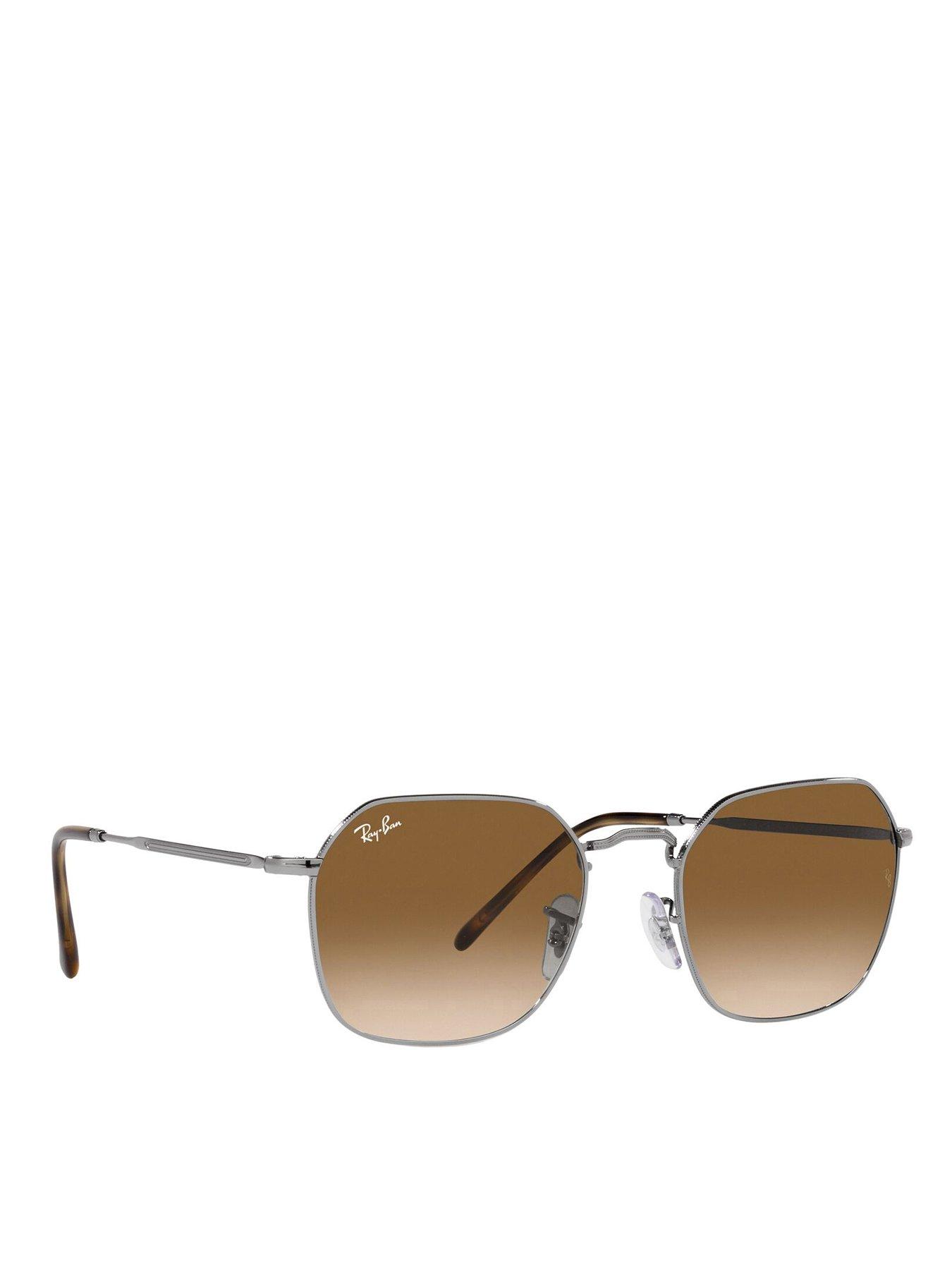 Image of Ray-Ban Jim Hexagon Metal Frame Sunglasses - Grey