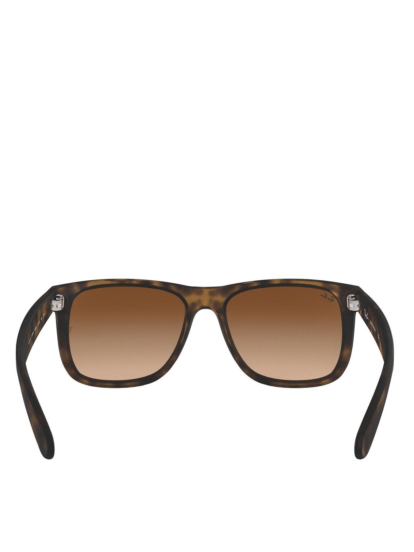 Image 3 of 4 of Ray-Ban Justin 0RB4165 Square Sunglasses - Brown