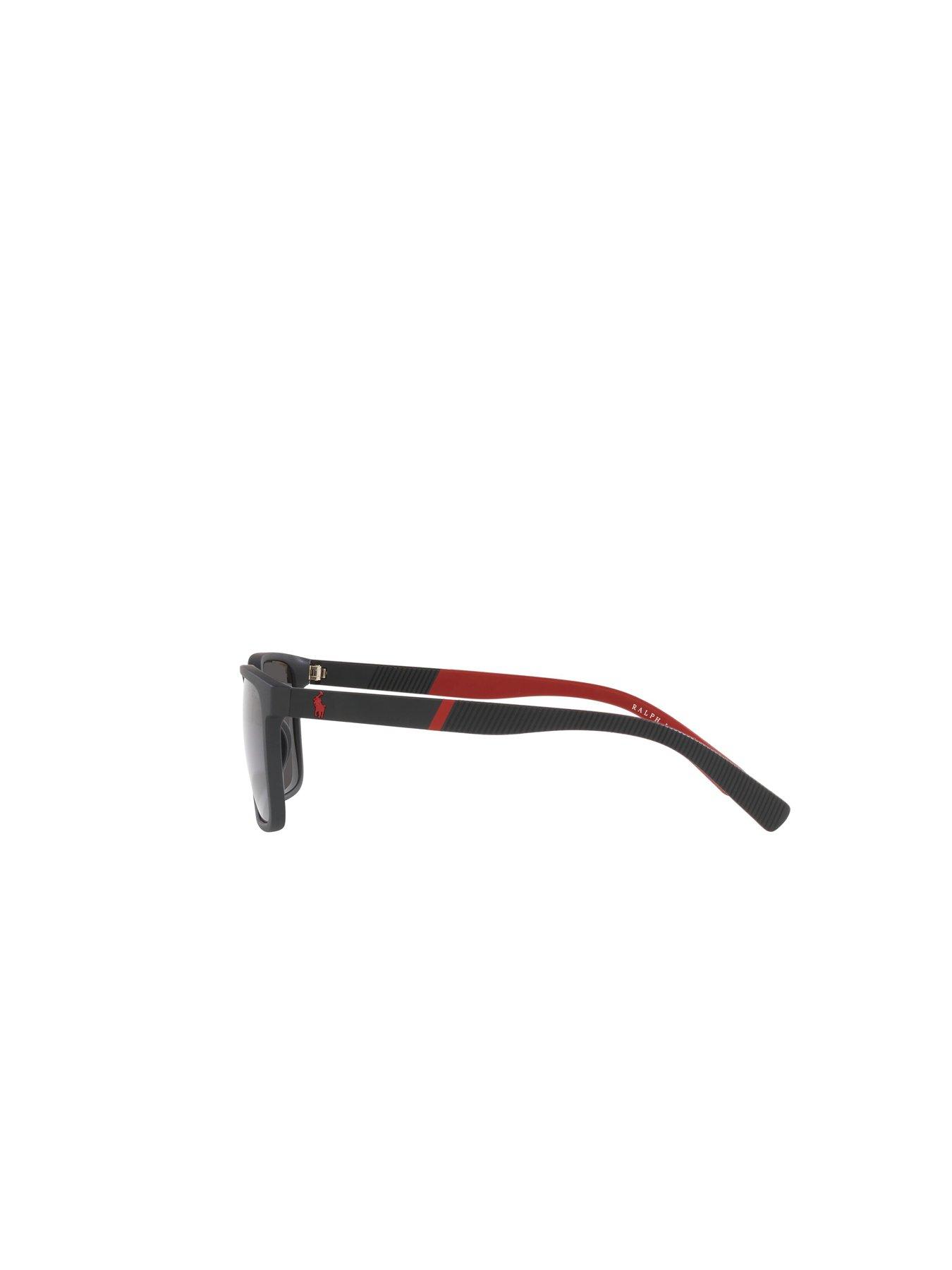 Image 2 of 3 of Polo Ralph Lauren Polo Ralph Lauren Rectangle Sunglasses - Black