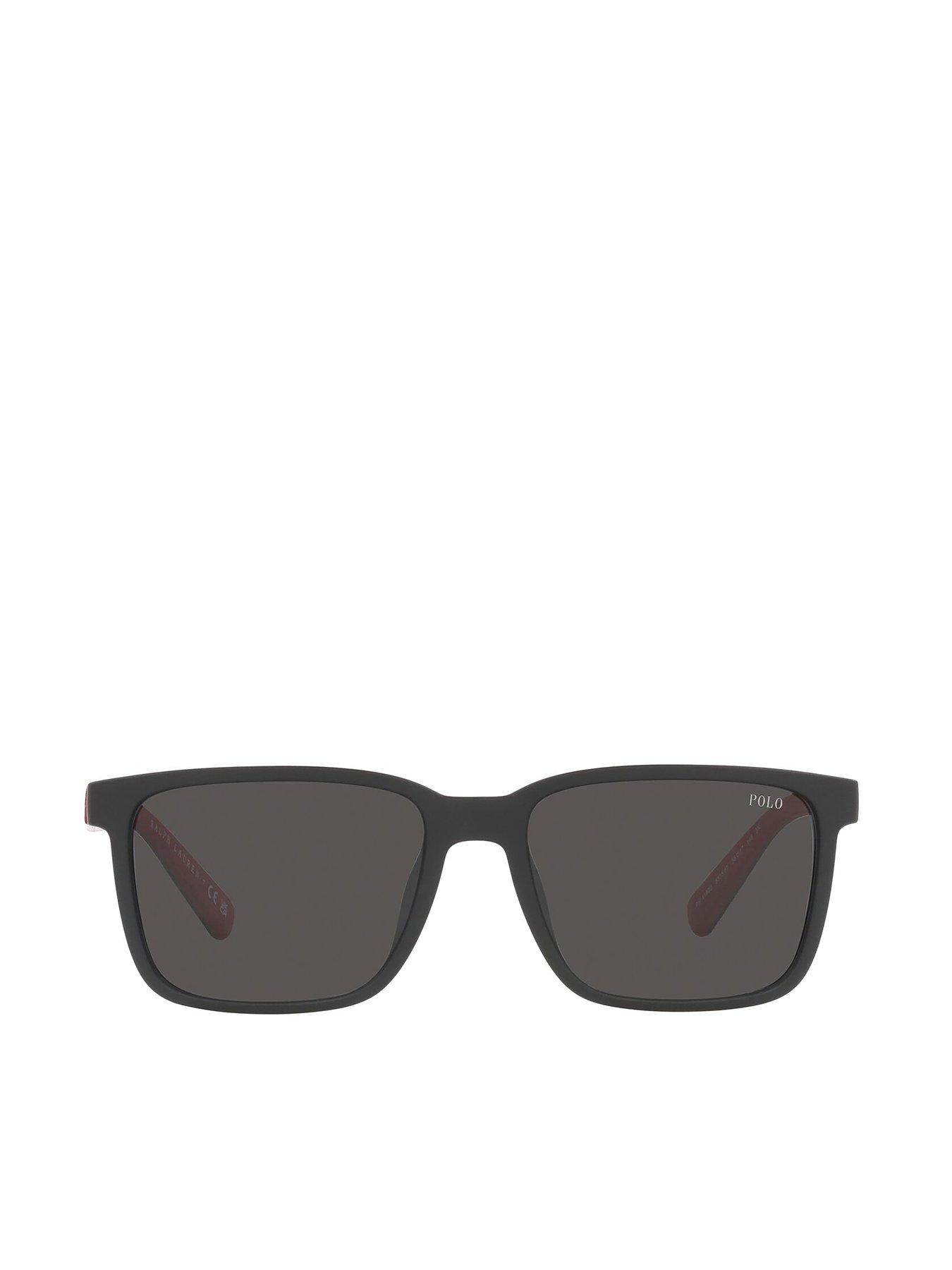 Image 3 of 3 of Polo Ralph Lauren Polo Ralph Lauren Rectangle Sunglasses - Black