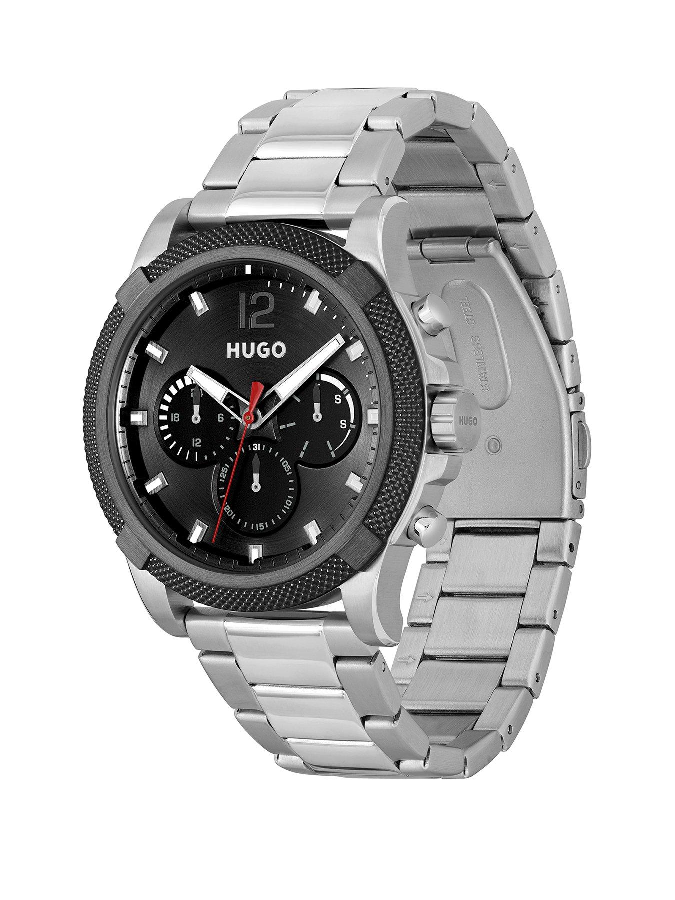 hugo-gents-impressforhim-stainless-steel-bracelet-watchstillFront