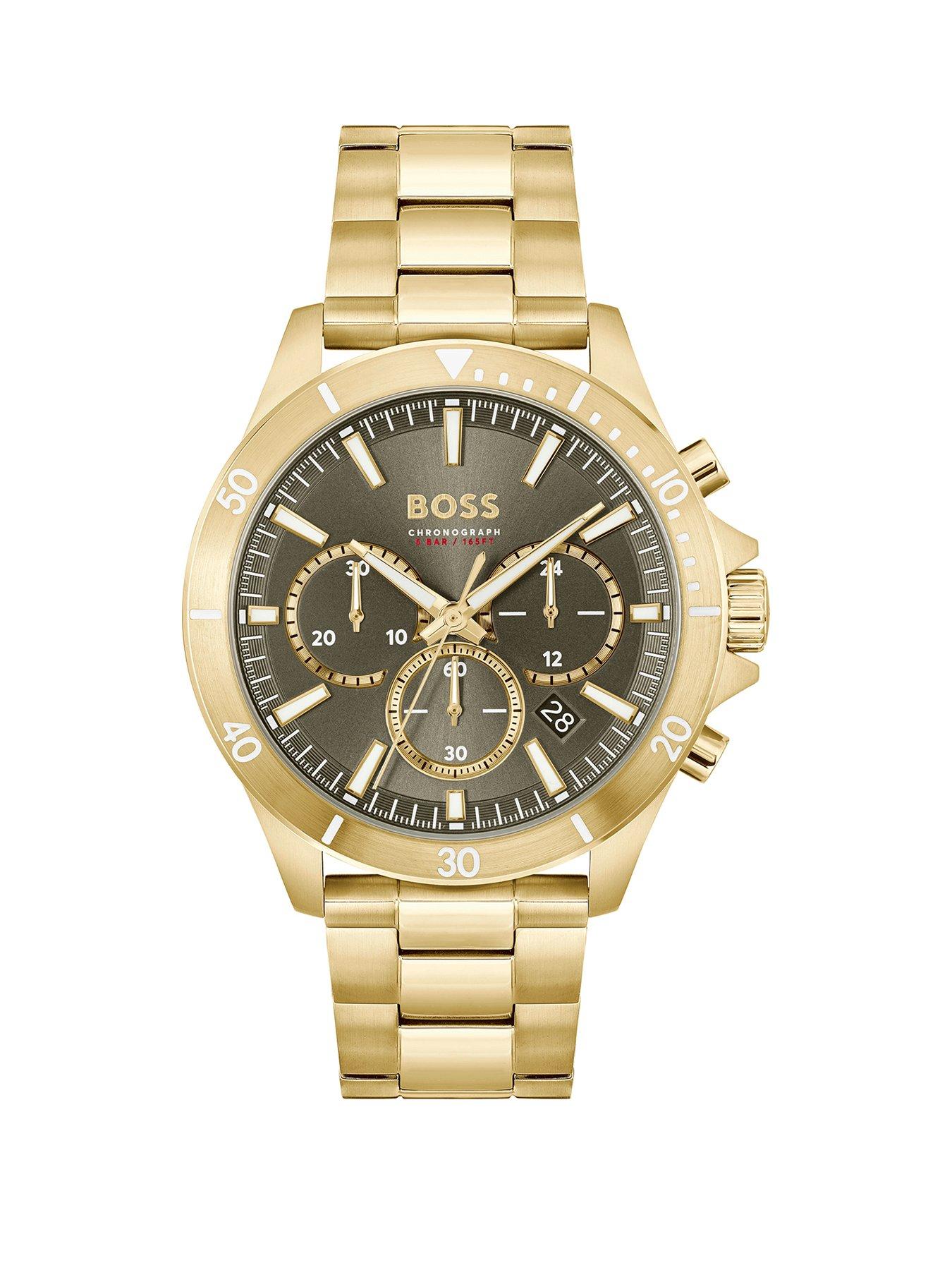 boss-gents-troper-light-yellow-gold-ip-bracelet-watch