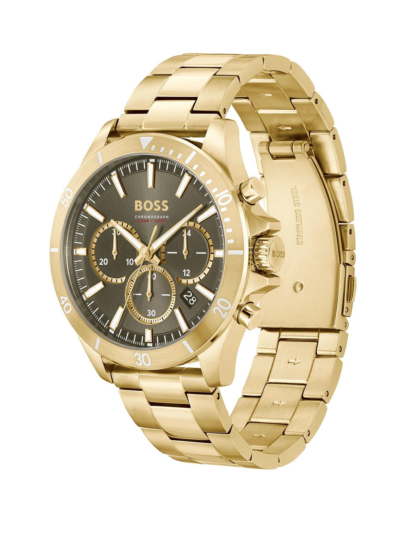 boss-gents-troper-light-yellow-gold-ip-bracelet-watchstillFront