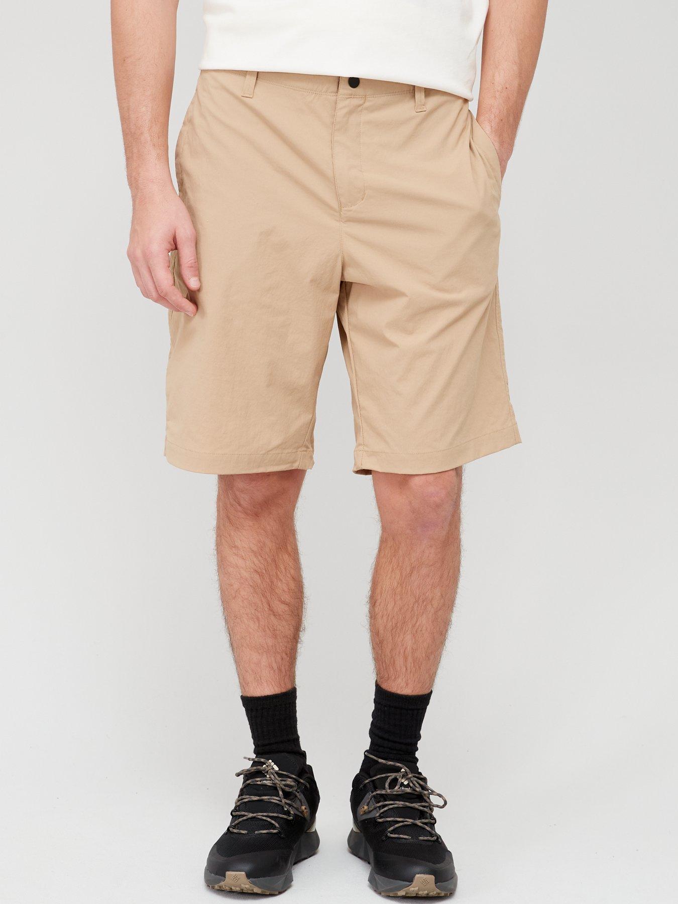 Mens long khaki outlet shorts