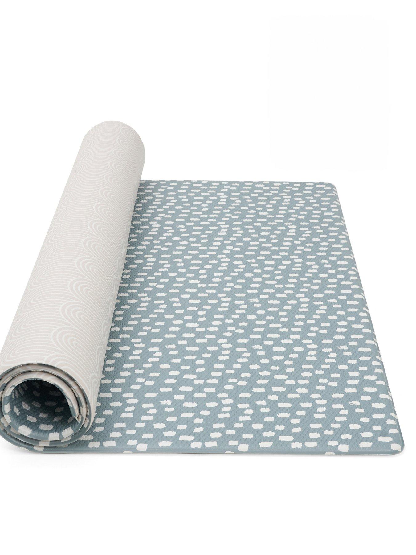 Tutti Bambini Luxury XL Reversible Playmat (200 x 140 cm) - Cathedral  &  Dash - Grey