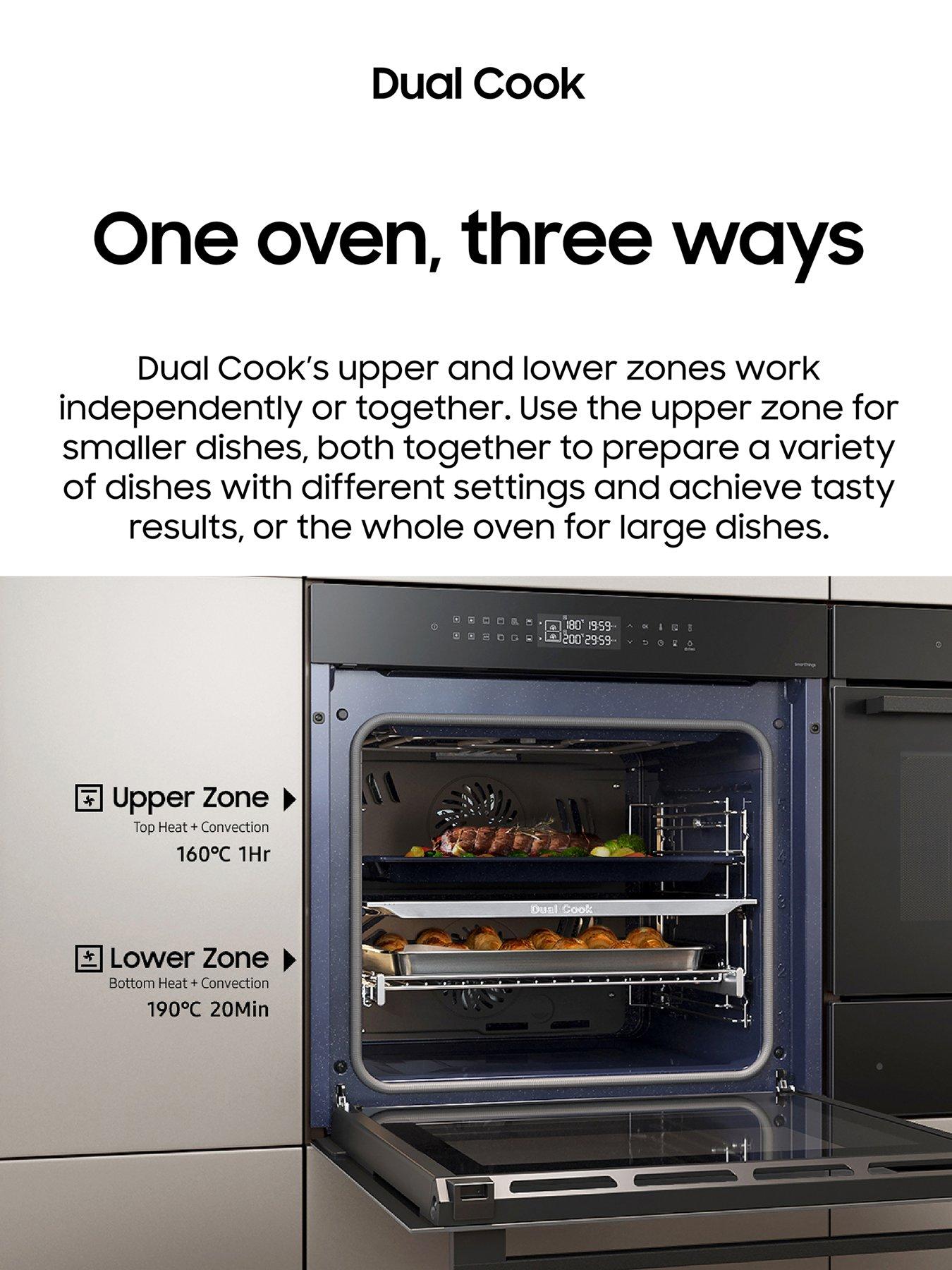 Image 4 of 8 of Samsung Series 4 Dual Cook NV7B44205AS/U4 Electric Smart Oven - Stainless Steel