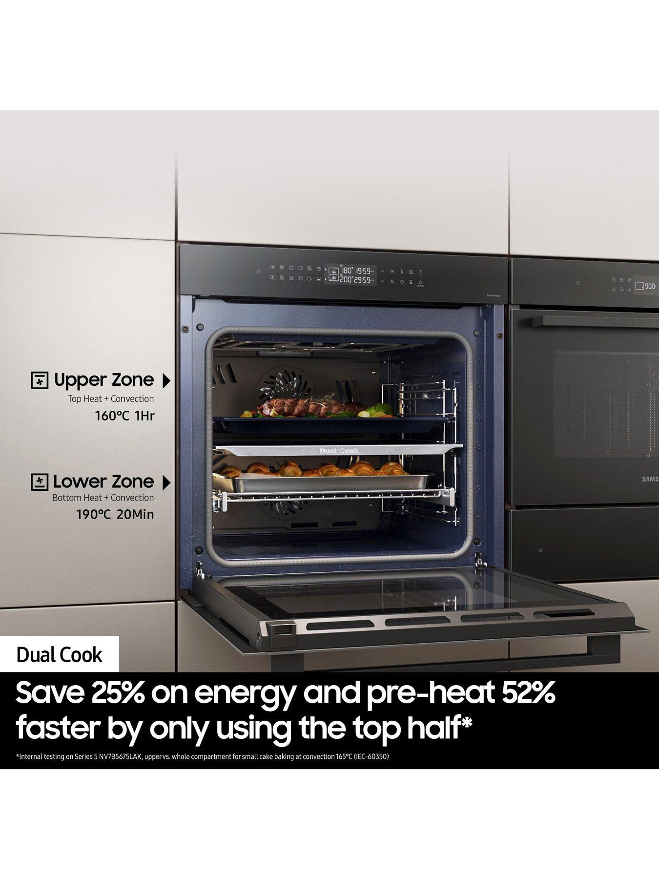 Image 6 of 8 of Samsung Series 4 Dual Cook NV7B44205AS/U4 Electric Smart Oven - Stainless Steel