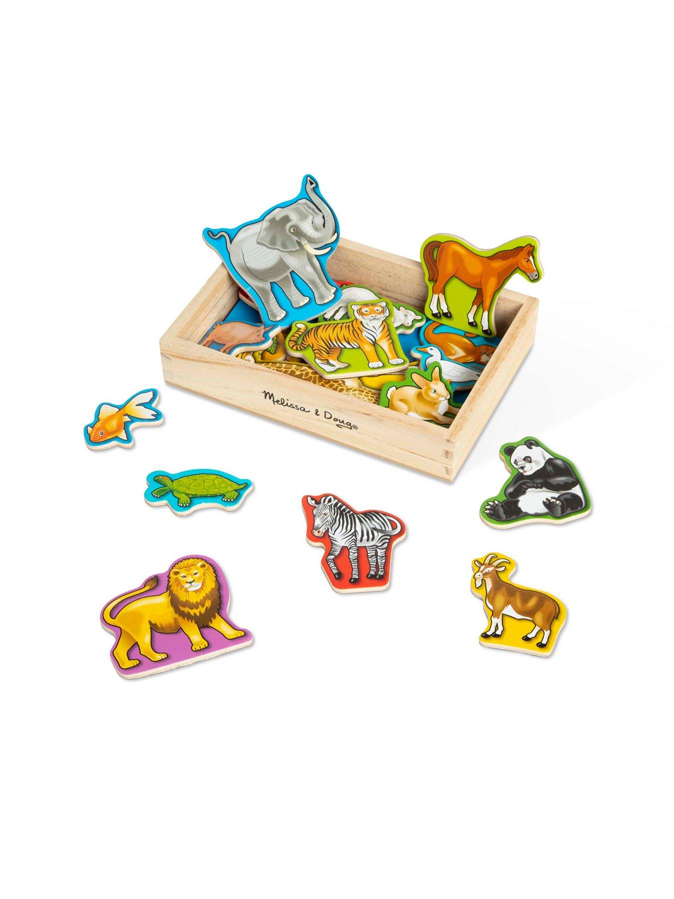 Image 5 of 6 of Melissa & Doug Wooden Animal Magnets