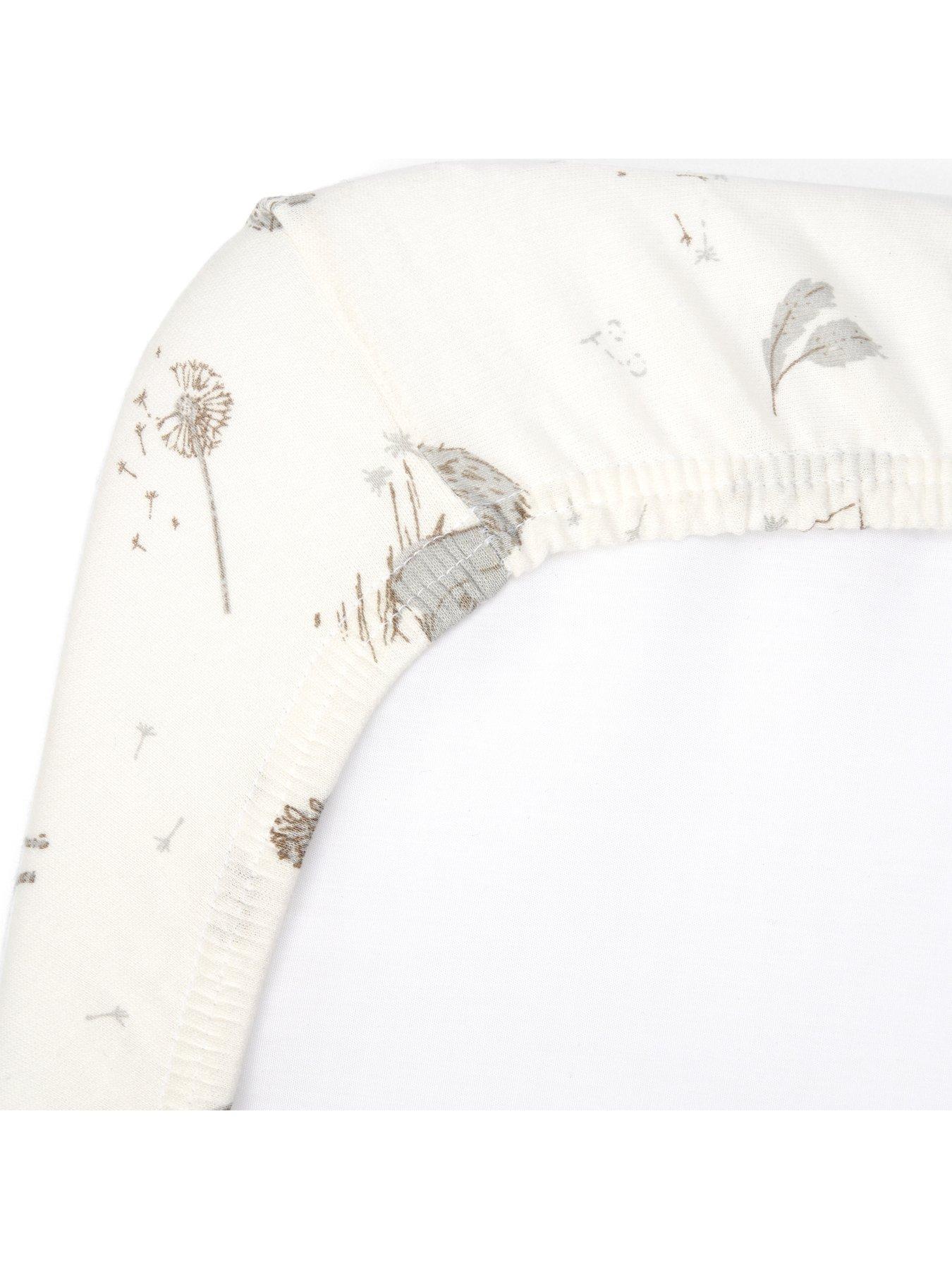 Image 5 of 5 of Tutti Bambini Bedside Crib Fitted Sheets 2pk - Cocoon - Cream/Grey