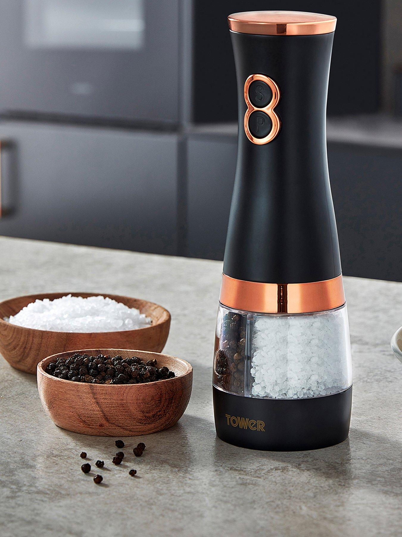 Tower Cavaletto Duo Electric Salt  &  Pepper Mill Black