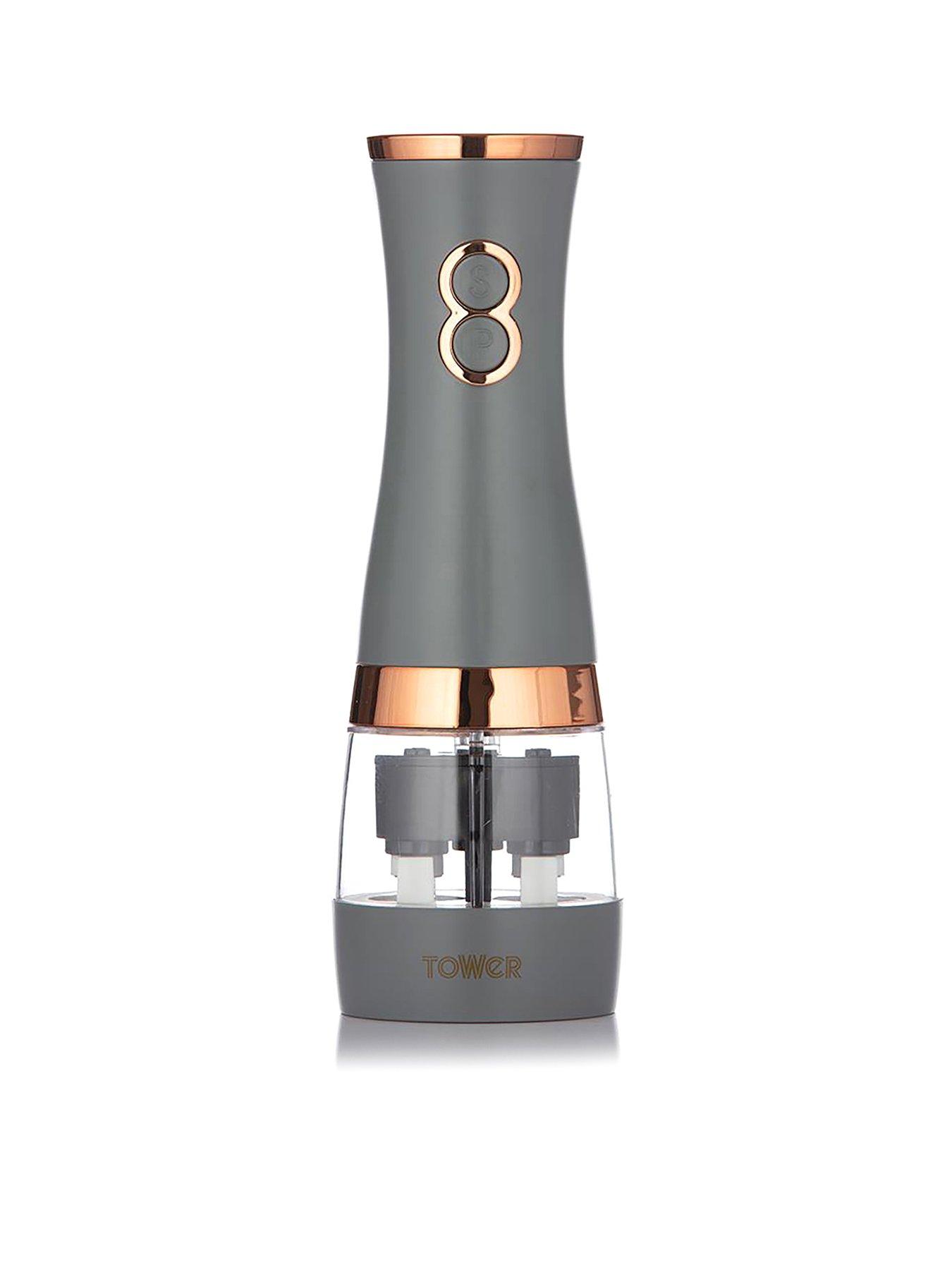 Tower Cavaletto Duo Electric Salt  &  Pepper Mill in Grey
