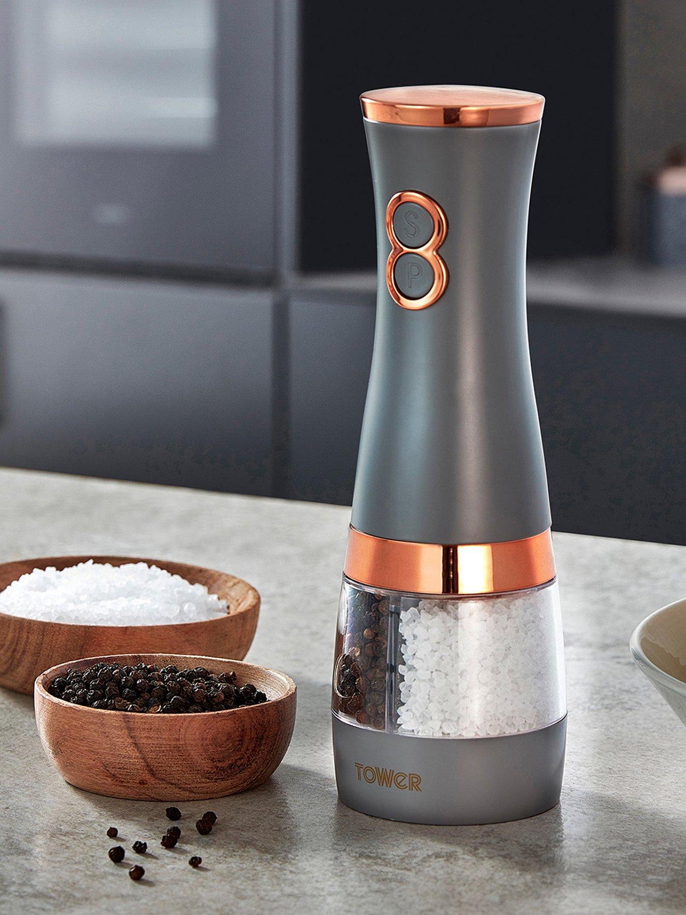 Tower Cavaletto Duo Electric Salt  &  Pepper Mill in Grey