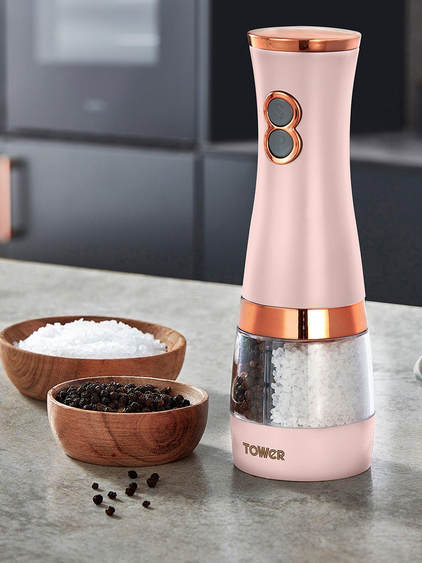 Tower Cavaletto Duo Electric Salt  &  Pepper Mill - Pink