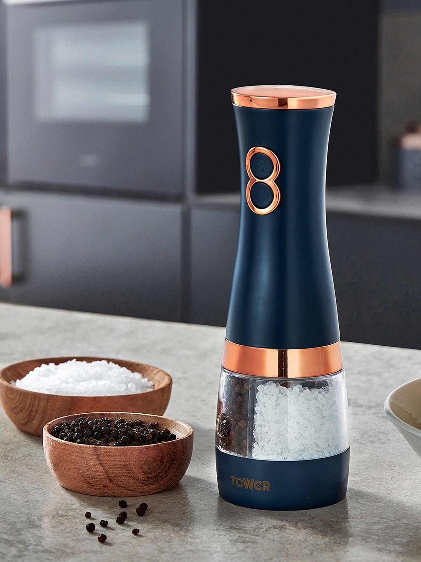 Tower Cavaletto Duo Electric Salt  &  Pepper Mill in Navy
