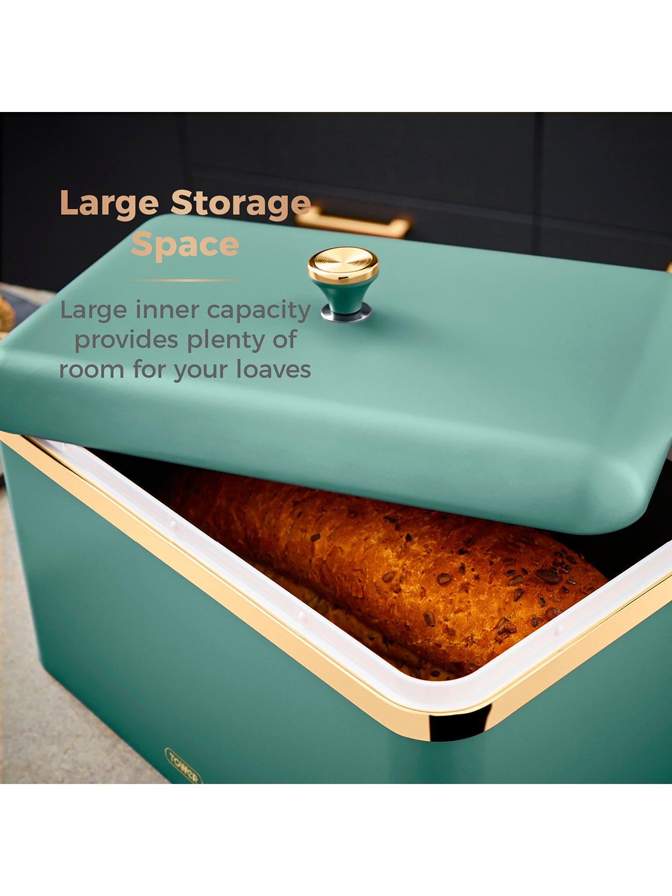 Image 2 of 7 of Tower Cavaletto Bread Bin in Green