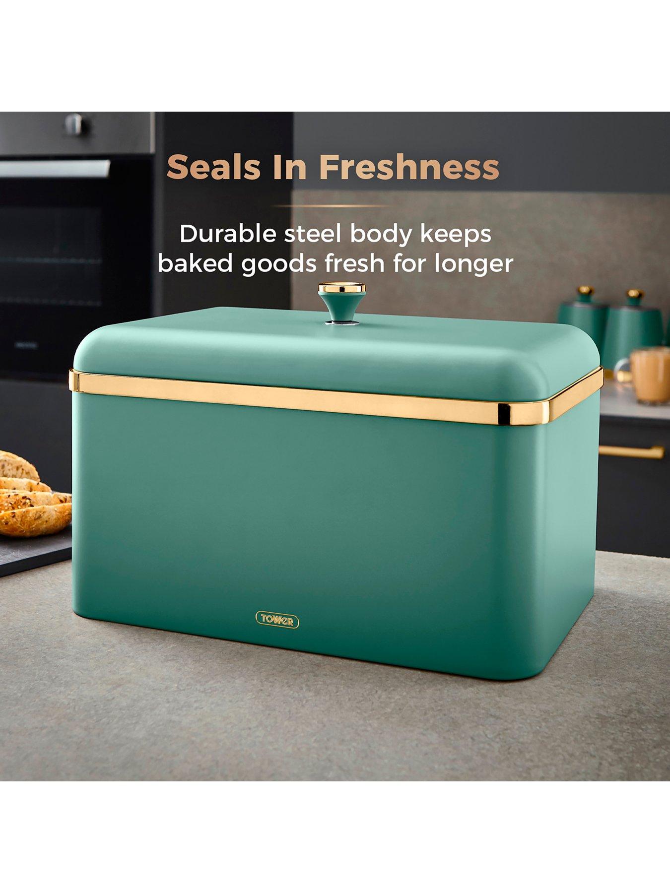 Image 3 of 7 of Tower Cavaletto Bread Bin in Green