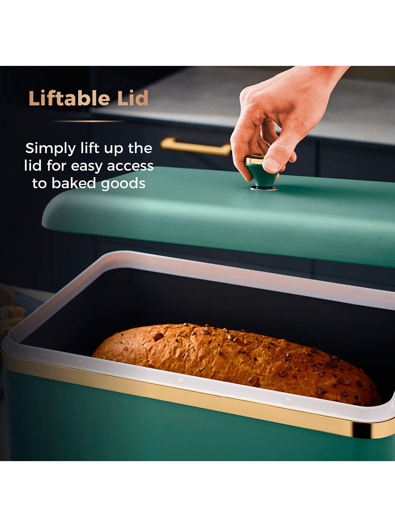Image 4 of 7 of Tower Cavaletto Bread Bin in Green