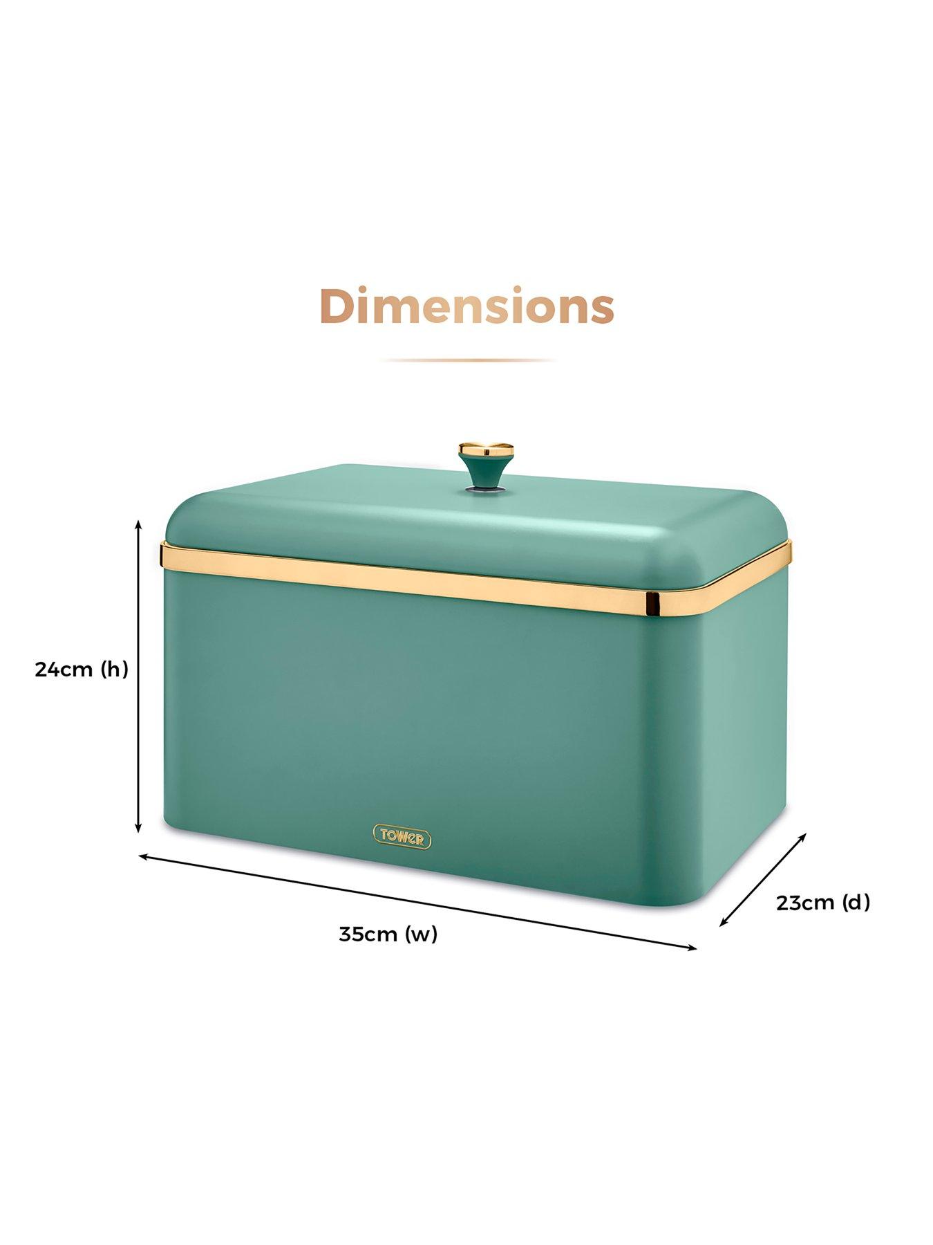 Image 6 of 7 of Tower Cavaletto Bread Bin in Green