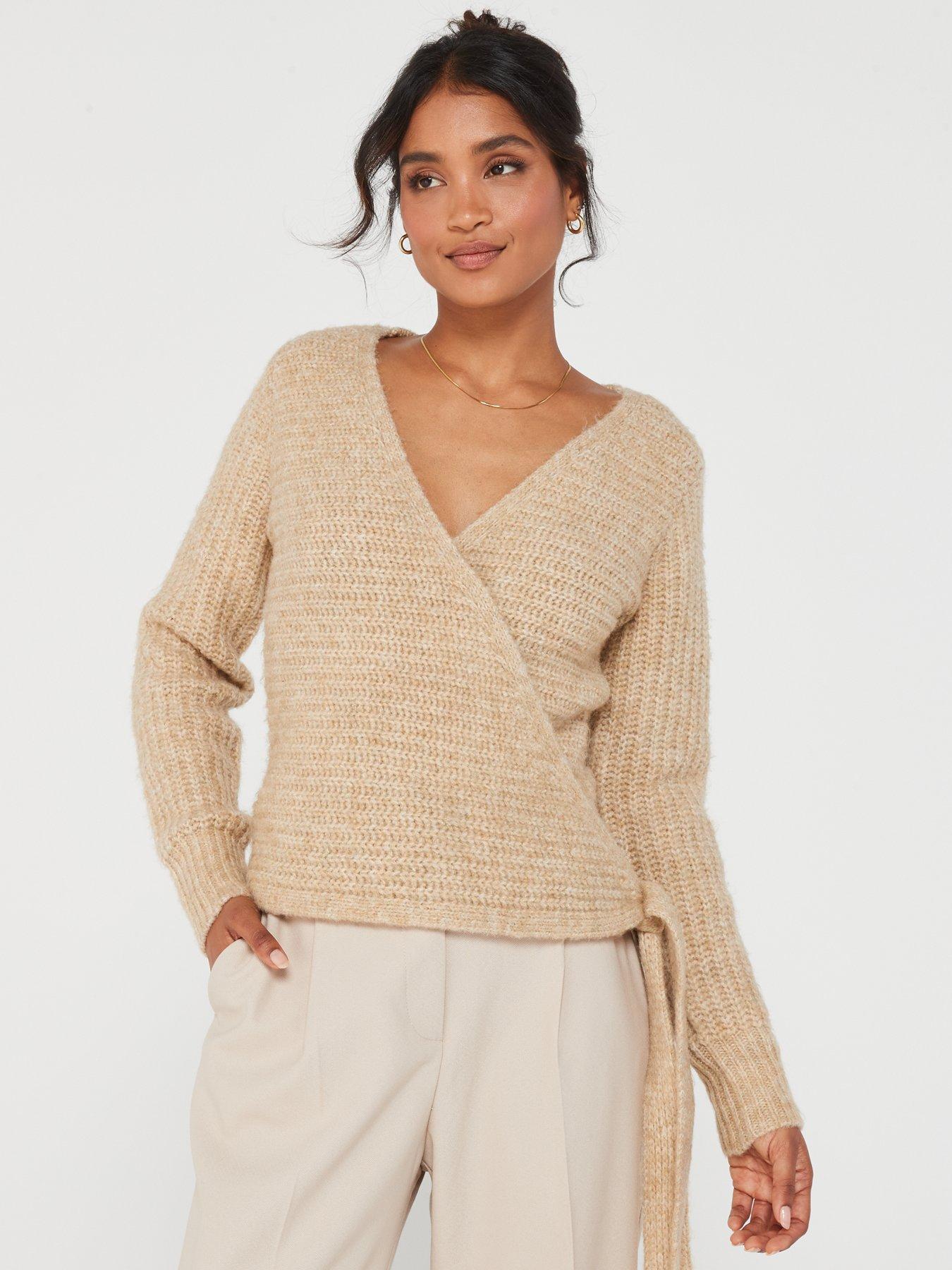 V by Very Wrap Cardigan Natural Very Ireland