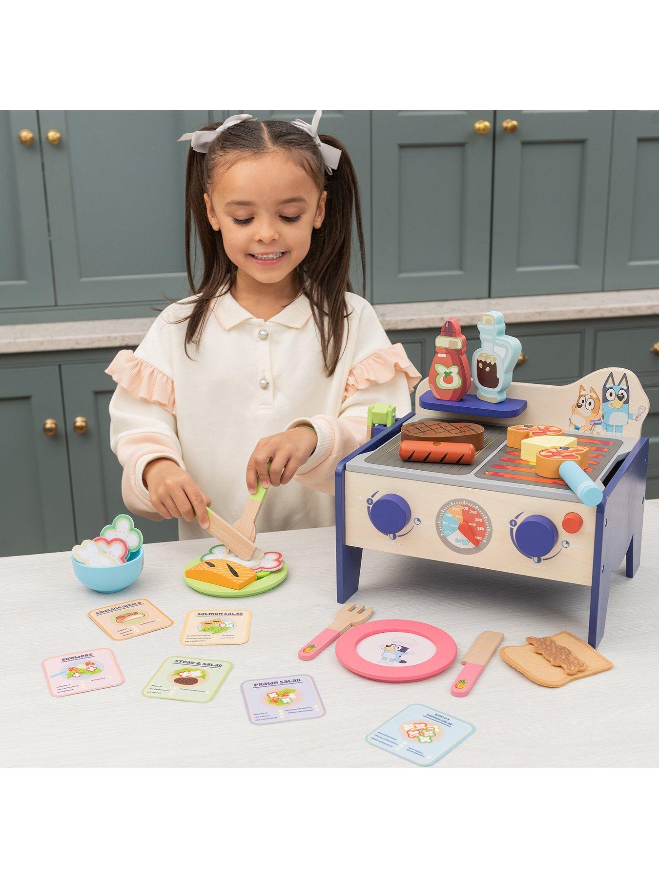 Image 1 of 6 of Bluey Wooden BBQ &amp; Salad Set