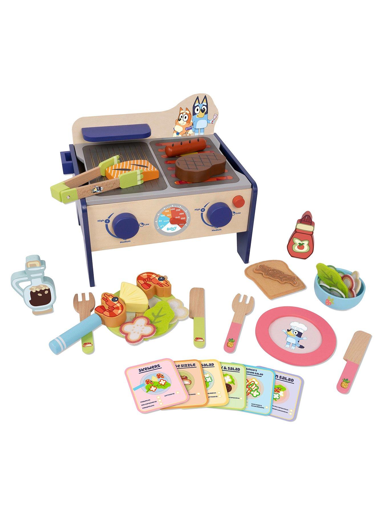 Image 3 of 6 of Bluey Wooden BBQ &amp; Salad Set