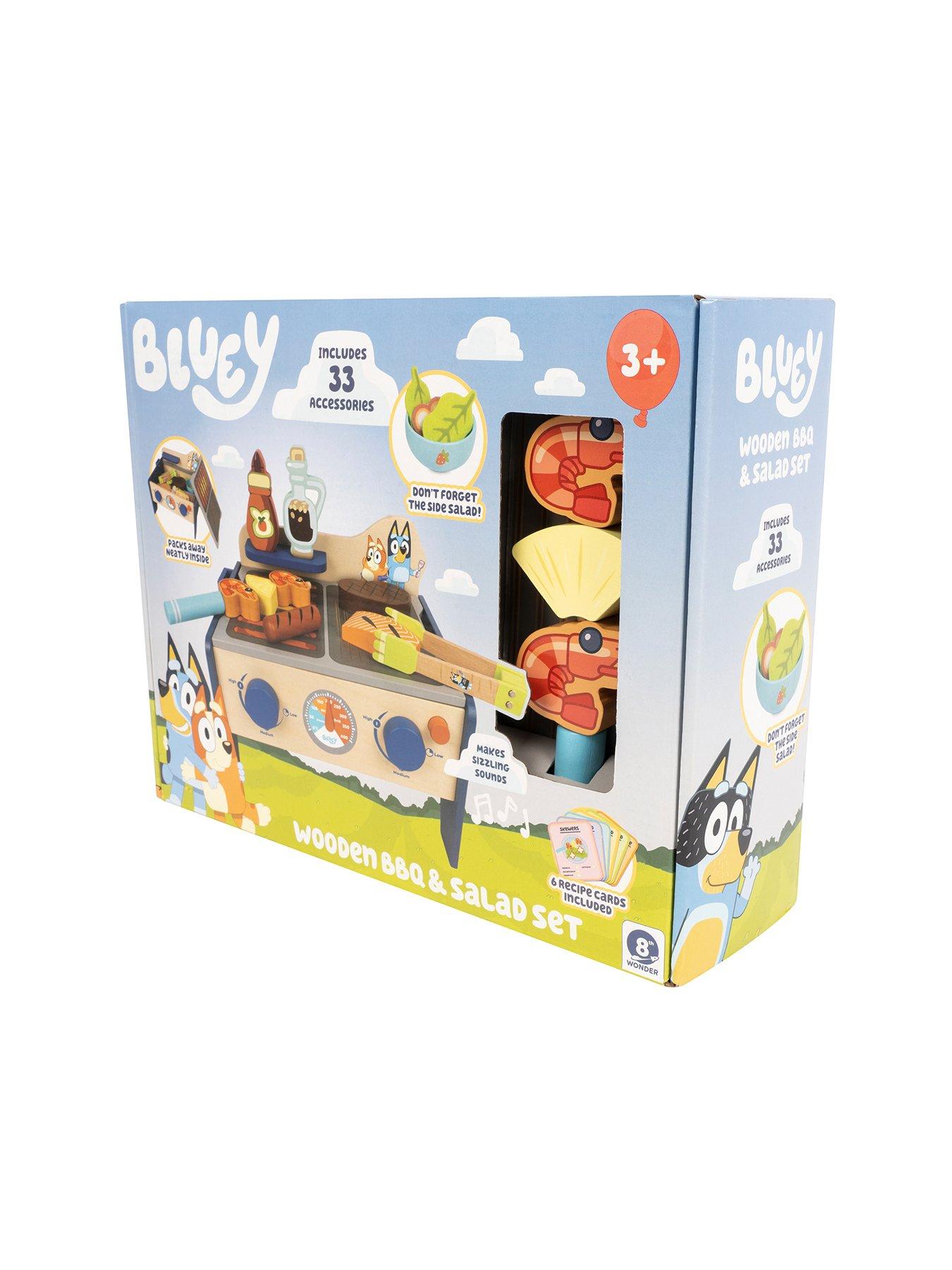 Image 6 of 6 of Bluey Wooden BBQ &amp; Salad Set