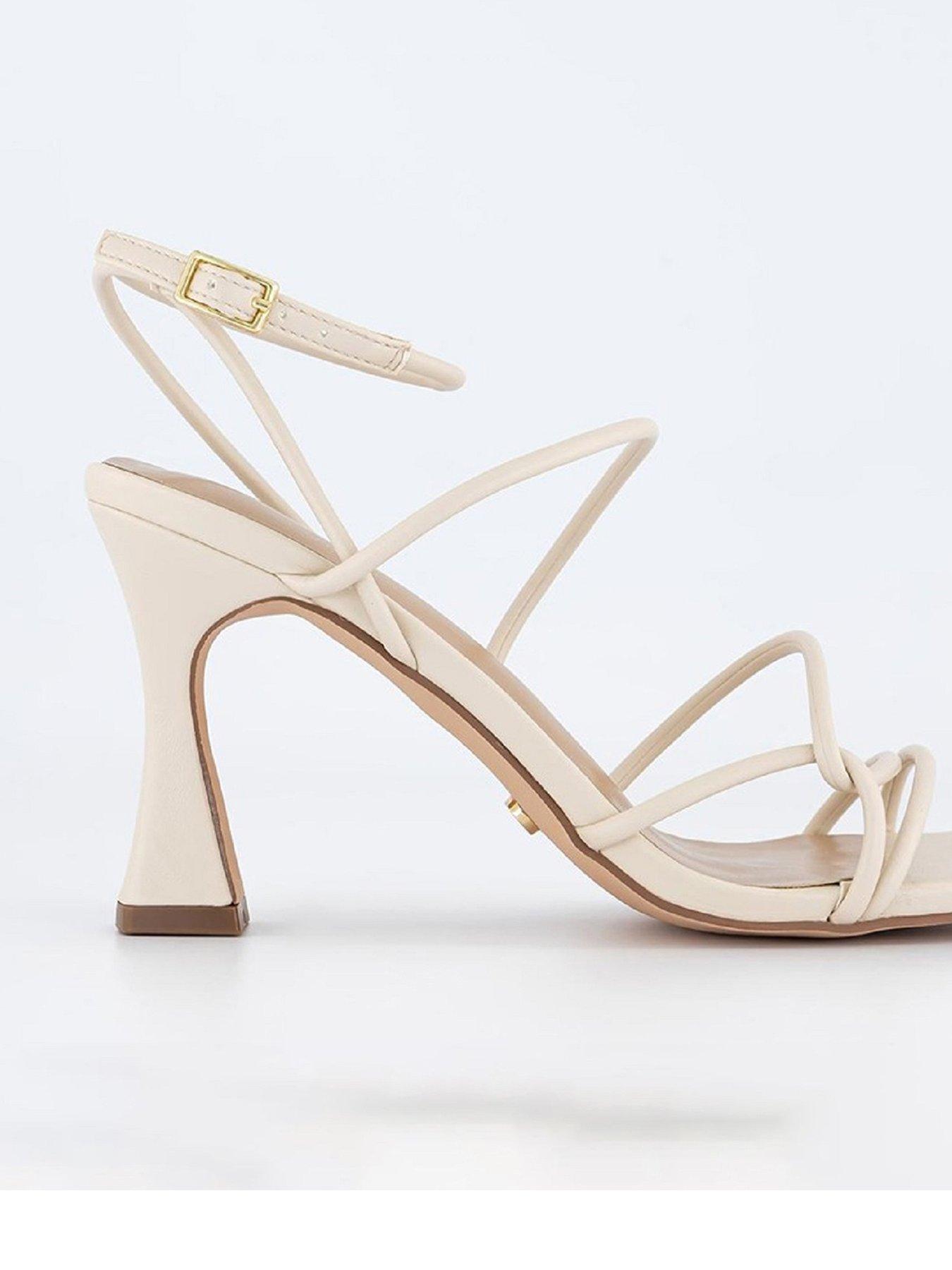 OFFICE Wide Fit Million Dollar Strappy Heeled Sandals Off White