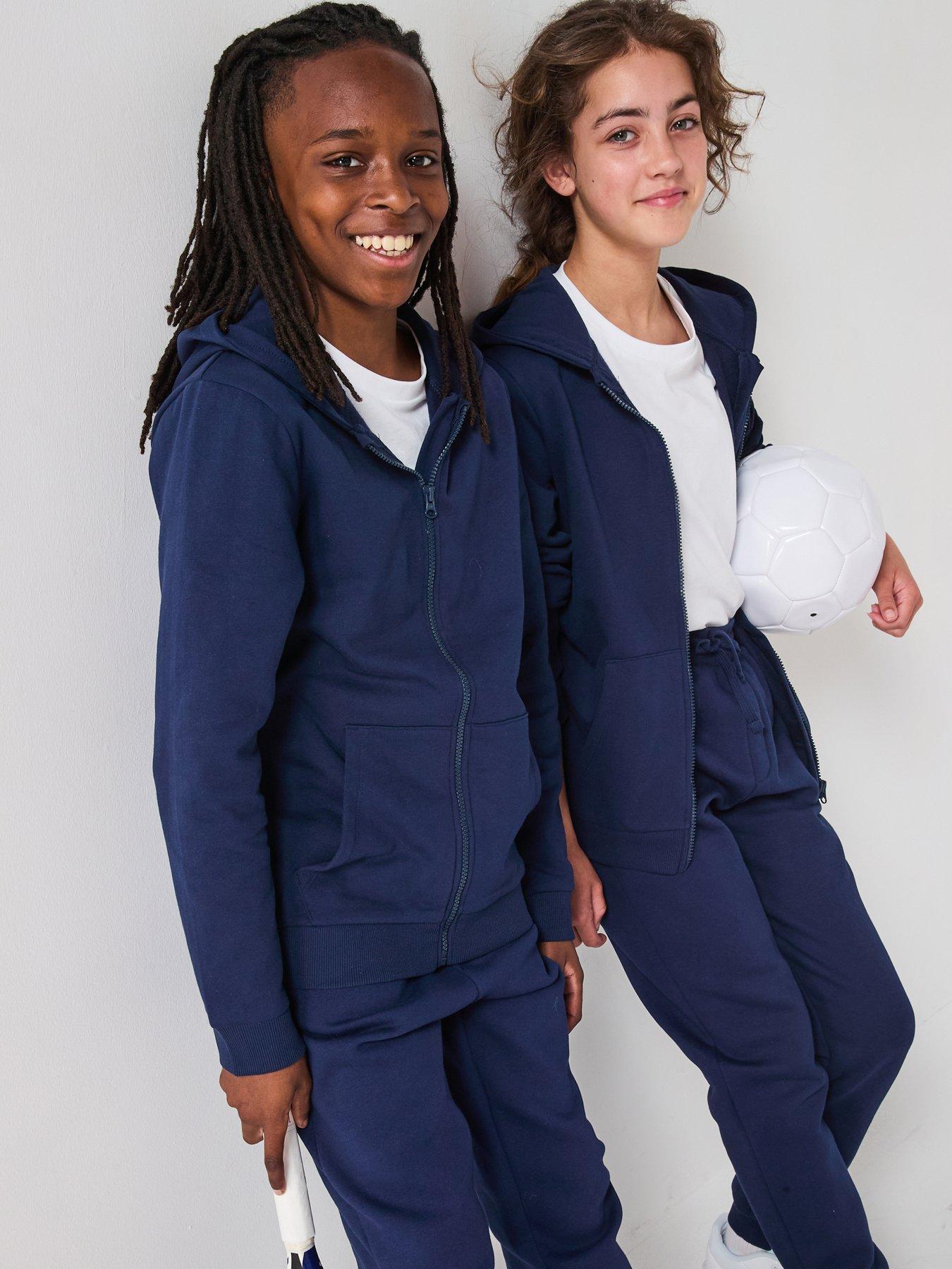 the-very-collection-unisex-navy-zip-through-hoodie