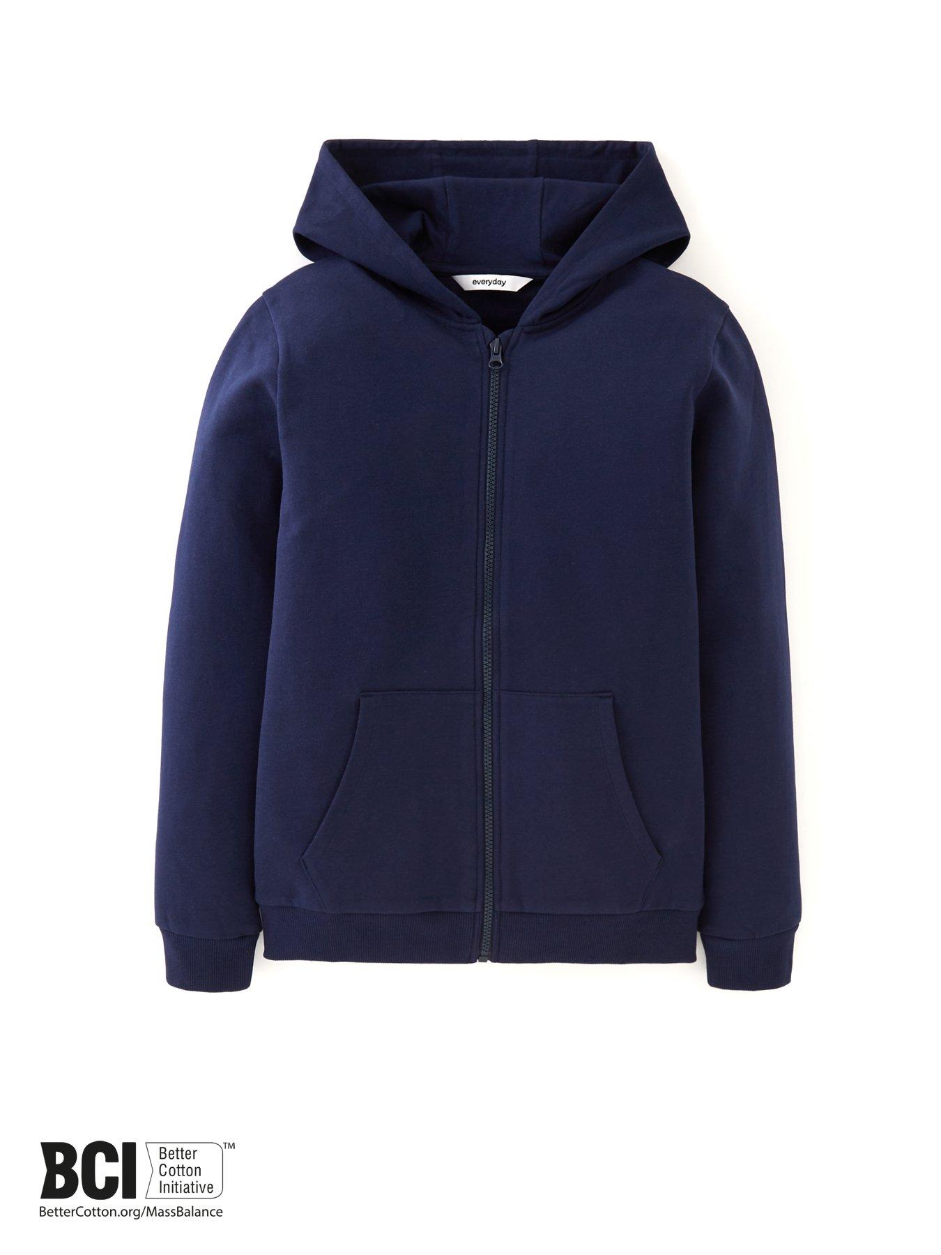 everyday-unisex-navy-zip-through-hoodieoutfit