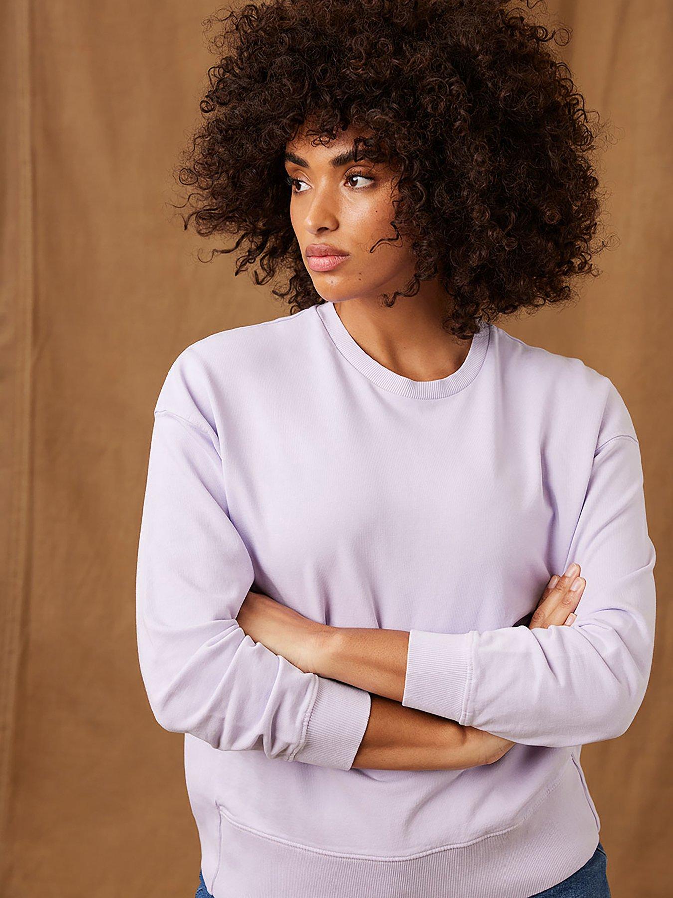 Mint Velvet Lilac Overdye Sweatshirt | Very Ireland