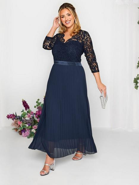 yours-yours-occasion-lace-wrap-pleat-maxi-dress