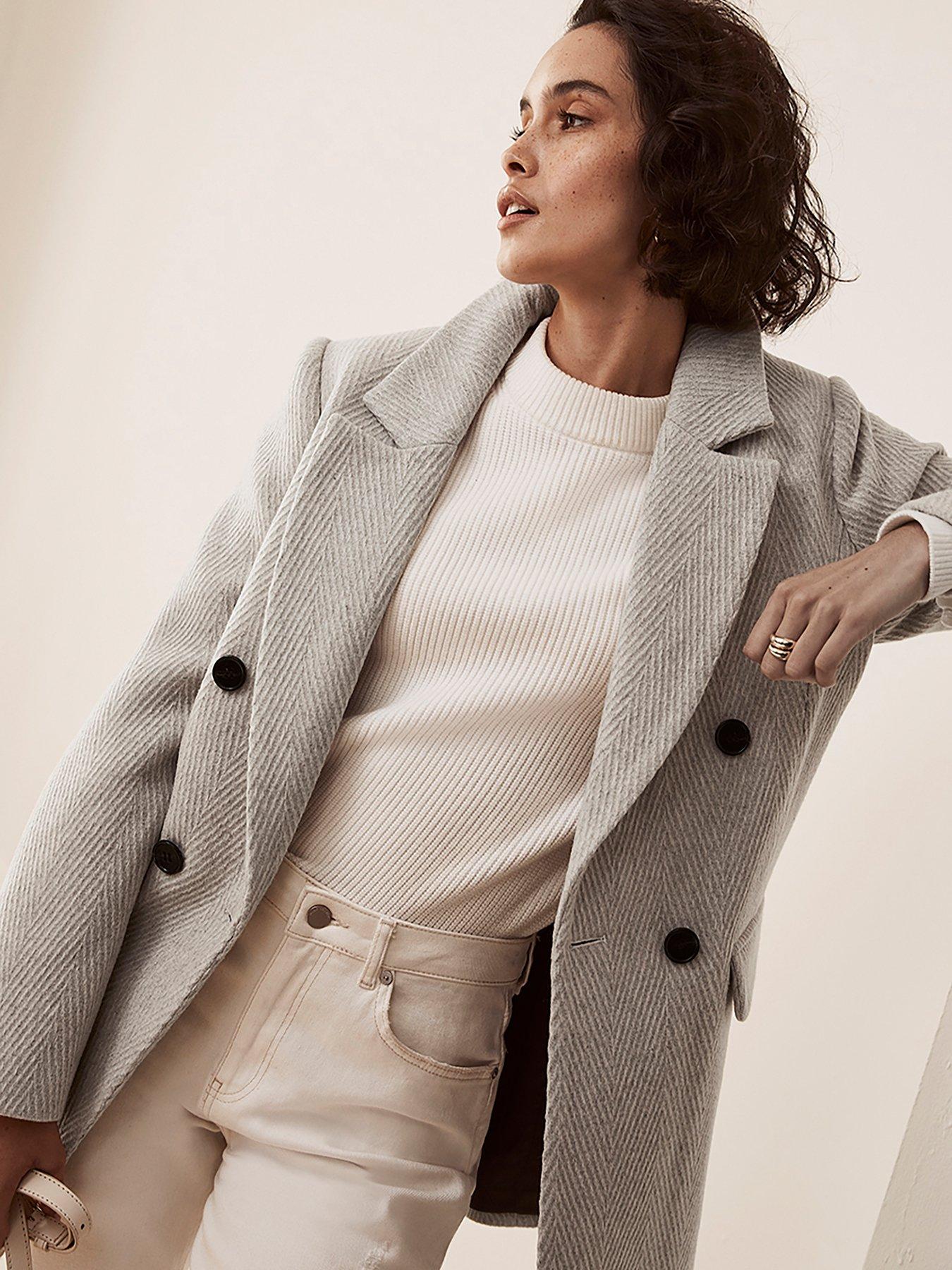 Textured Blazer Coat