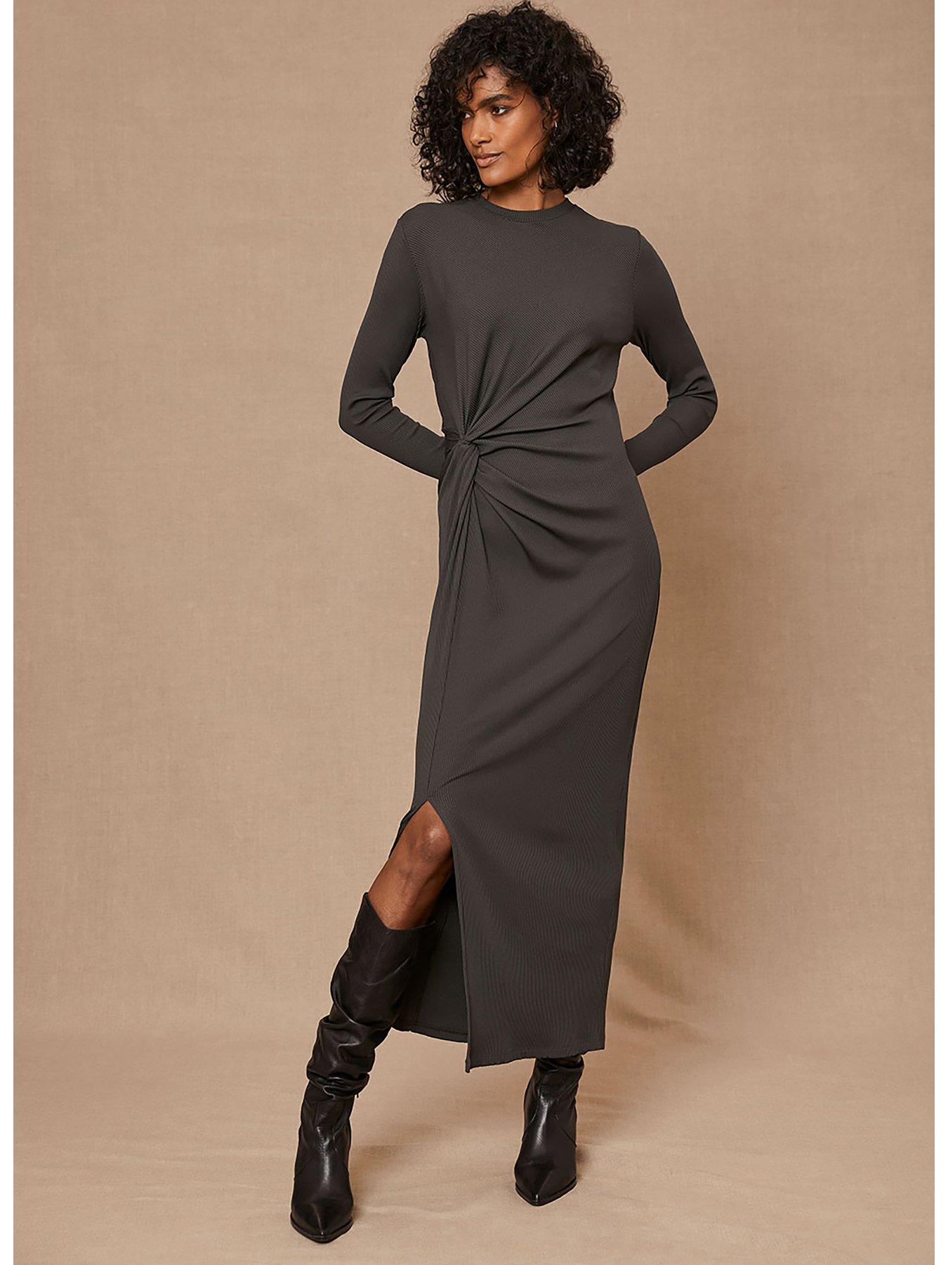 Mint velvet khaki clearance dress