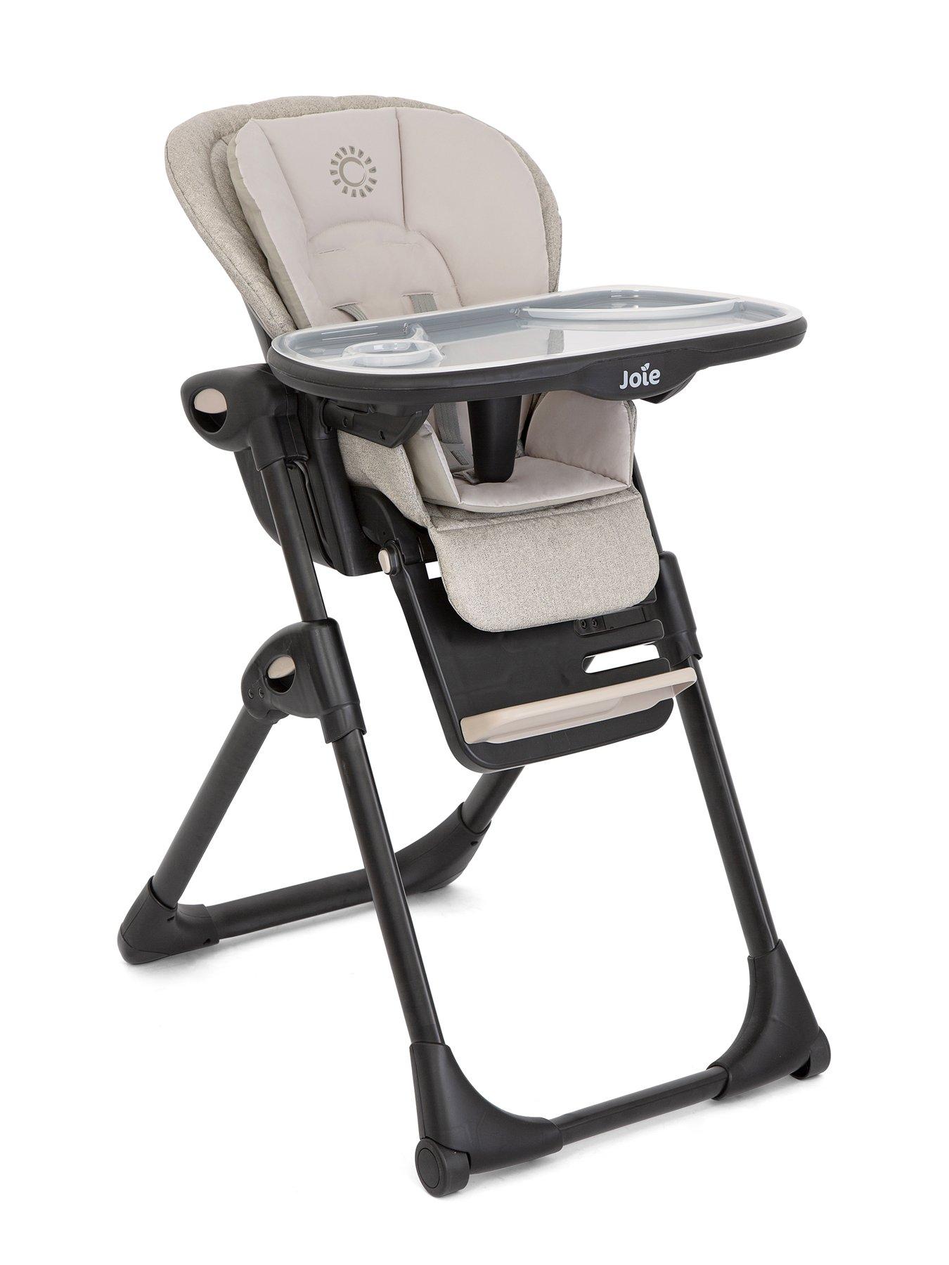 joie-mimzy-recline-highchair--speckled-beigefront