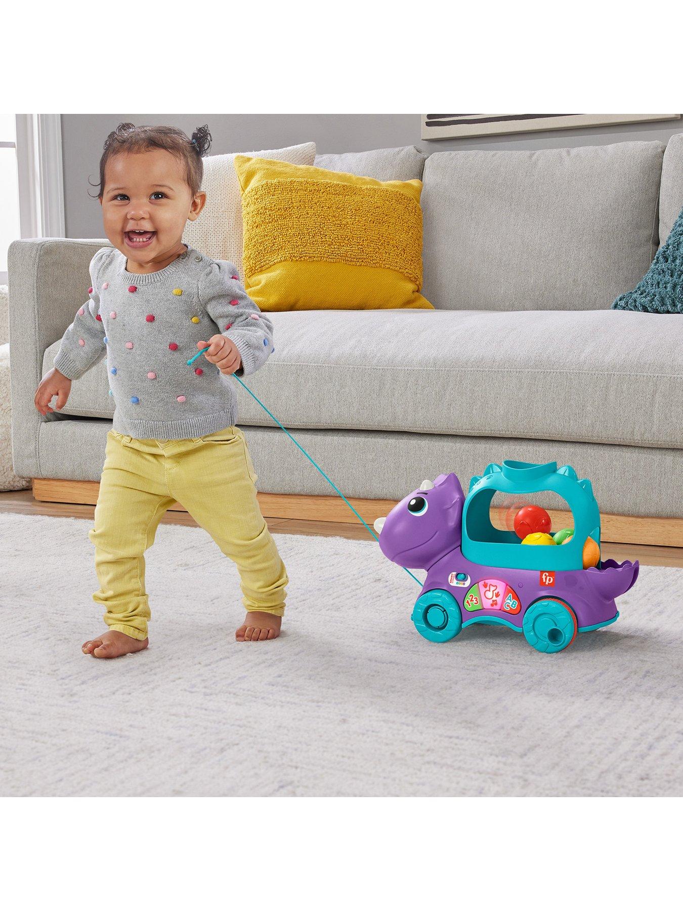 Image 1 of 8 of Fisher-Price Poppin' Triceratops Learning Activity Toy