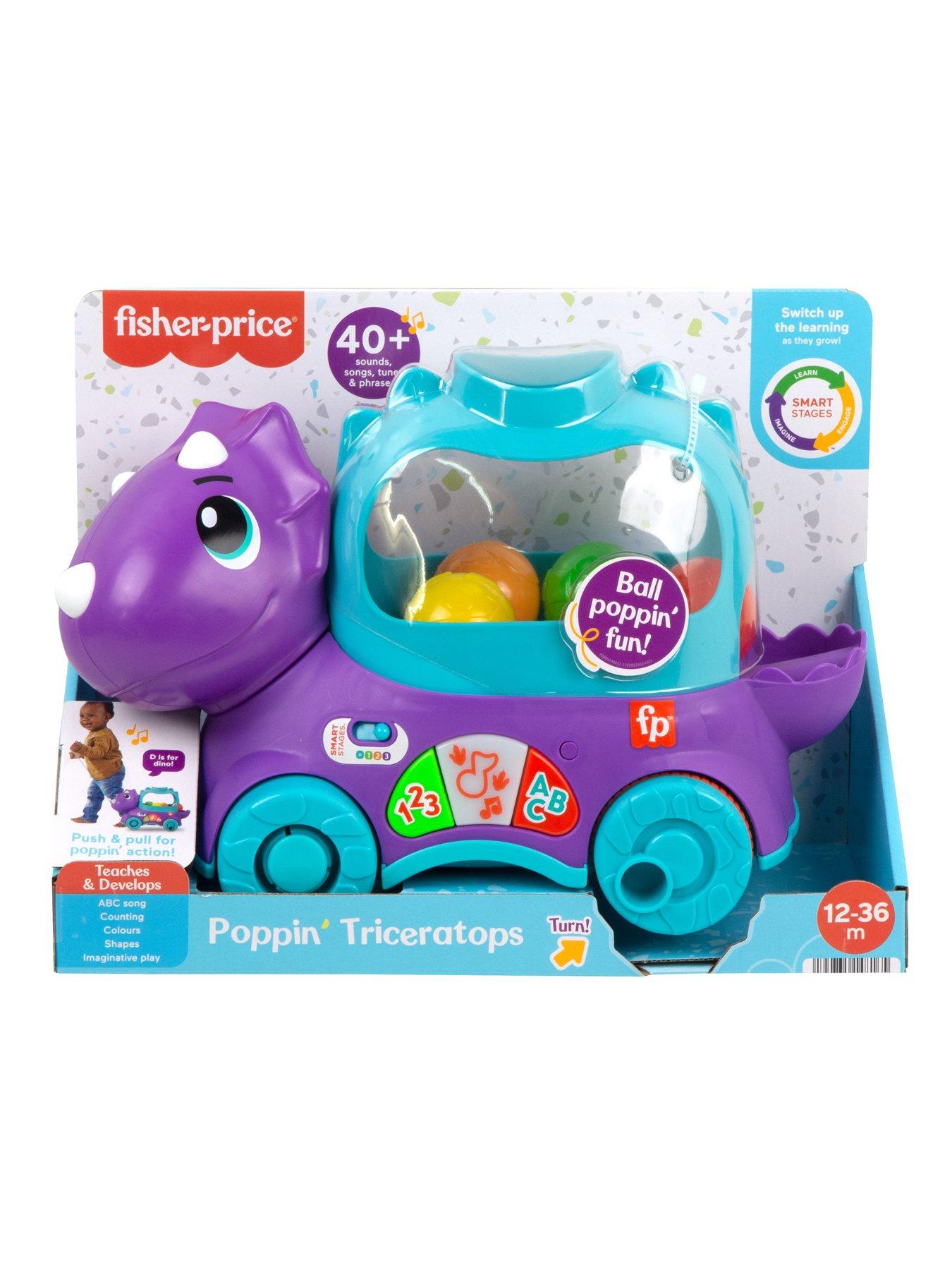 Image 7 of 8 of Fisher-Price Poppin' Triceratops Learning Activity Toy