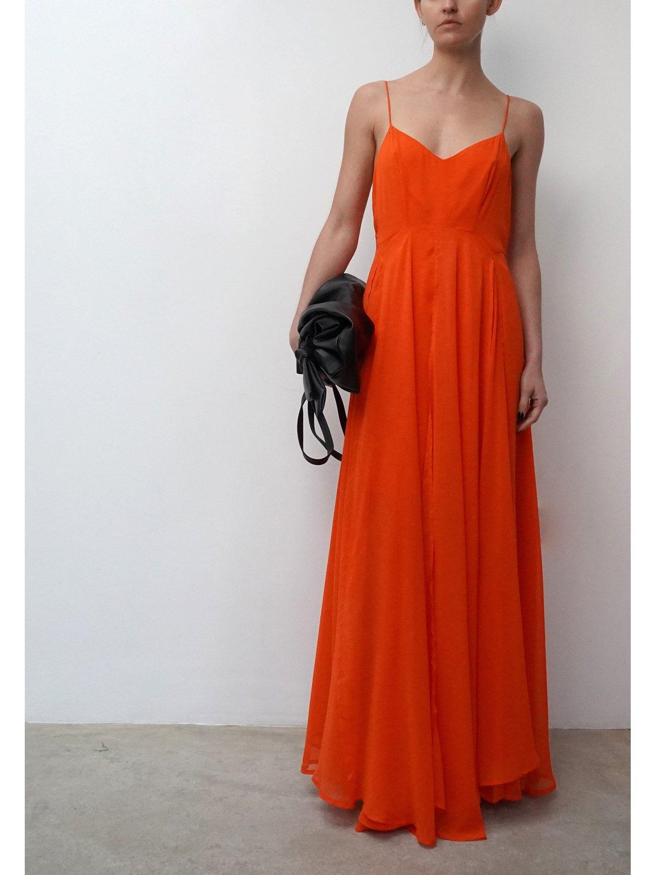 religion-maxi-olsen-dress--orangestillFront